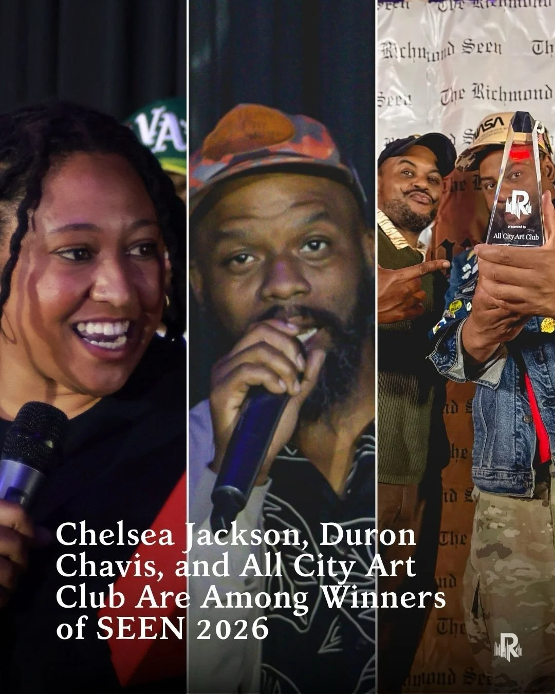 The inaugural 2026 SEEN Awards will be the first of many that The Richmond Seen will host. 

🏆 Here are your winner for the 2026 SEEN Awards:
&bull; The Seen Award | Chelsea Jackson (@jackson.oddity)
&bull; The Sound of the City Award | Michael Mill