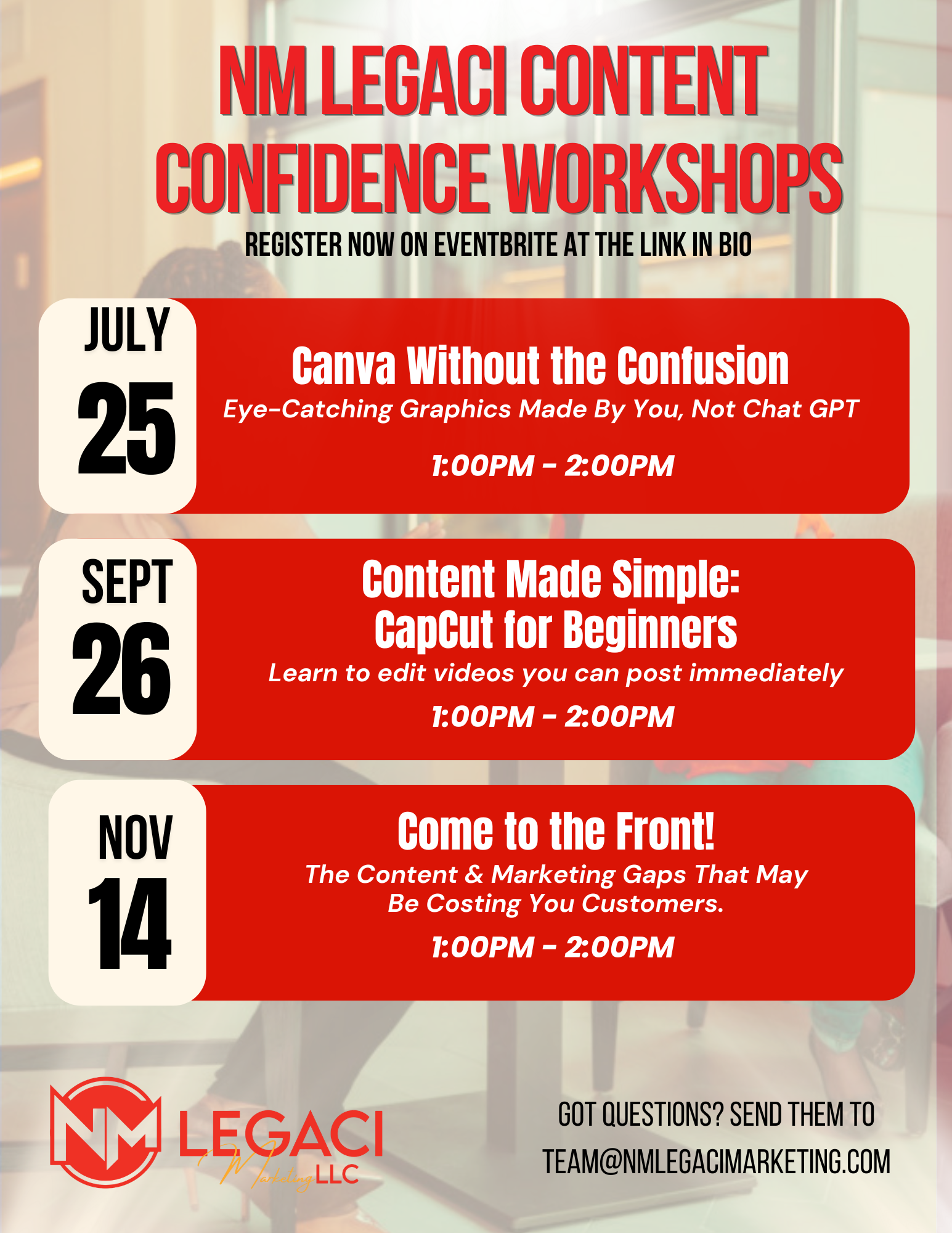 NM Legaci Kicks Off Their Content Confidence Series With Canva Without the Confusion