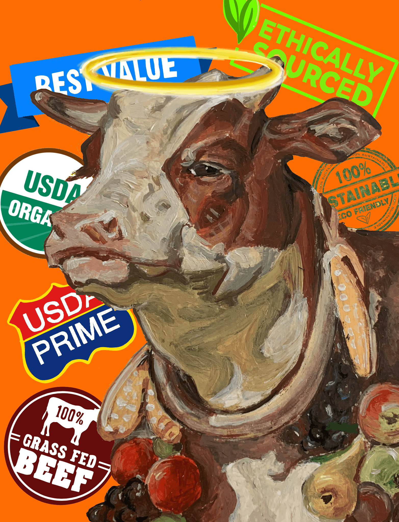 Holy Cow, an artwork by Sophia Hou.