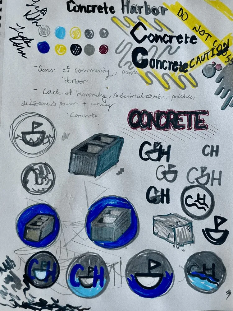 A sketchpad we used while planning the magazine. As evidenced by our notes, we've wanted to cultivate a strong "sense of community" from the very beginning. 