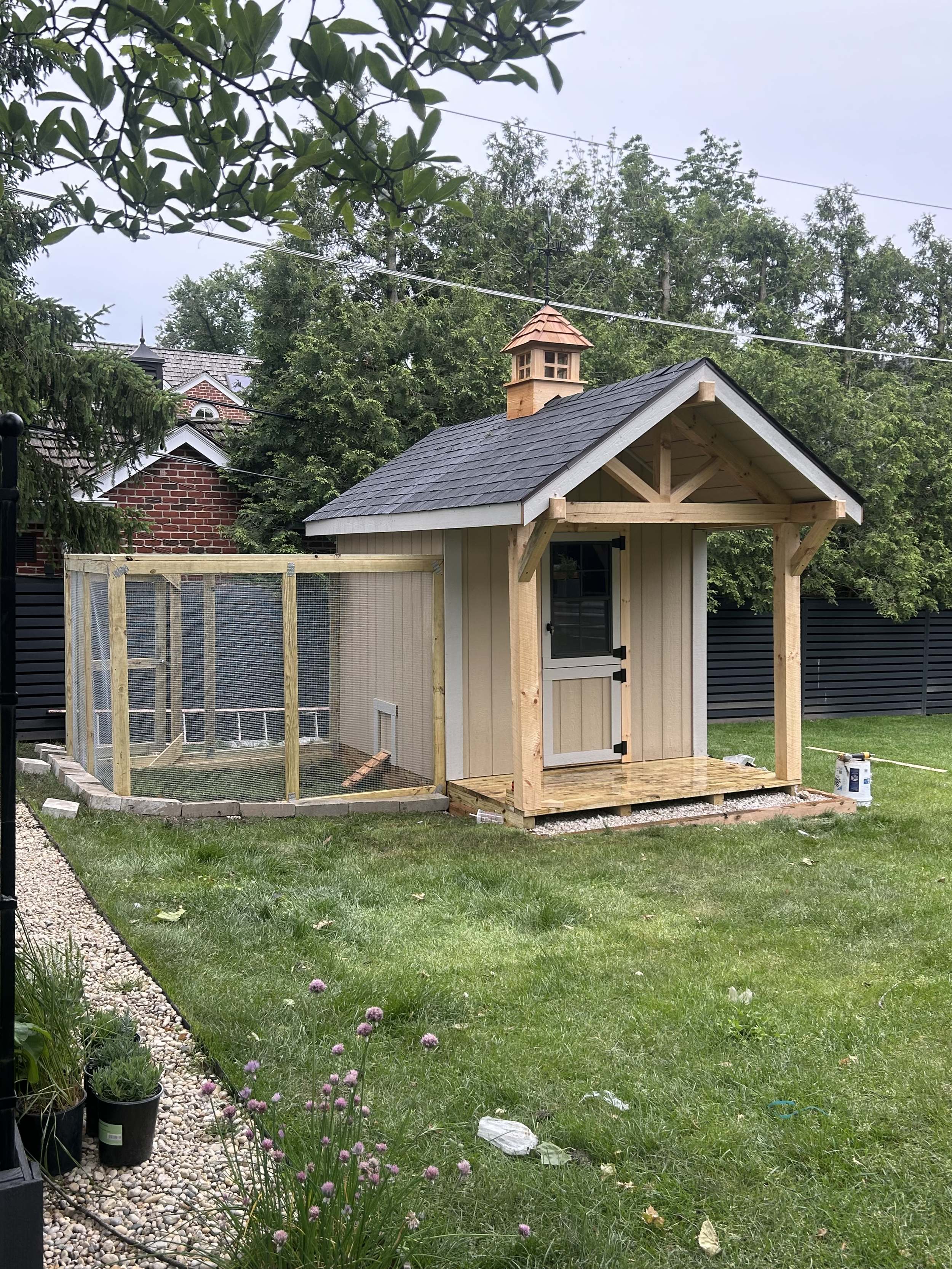 Custom chicken coop built in Lake County.