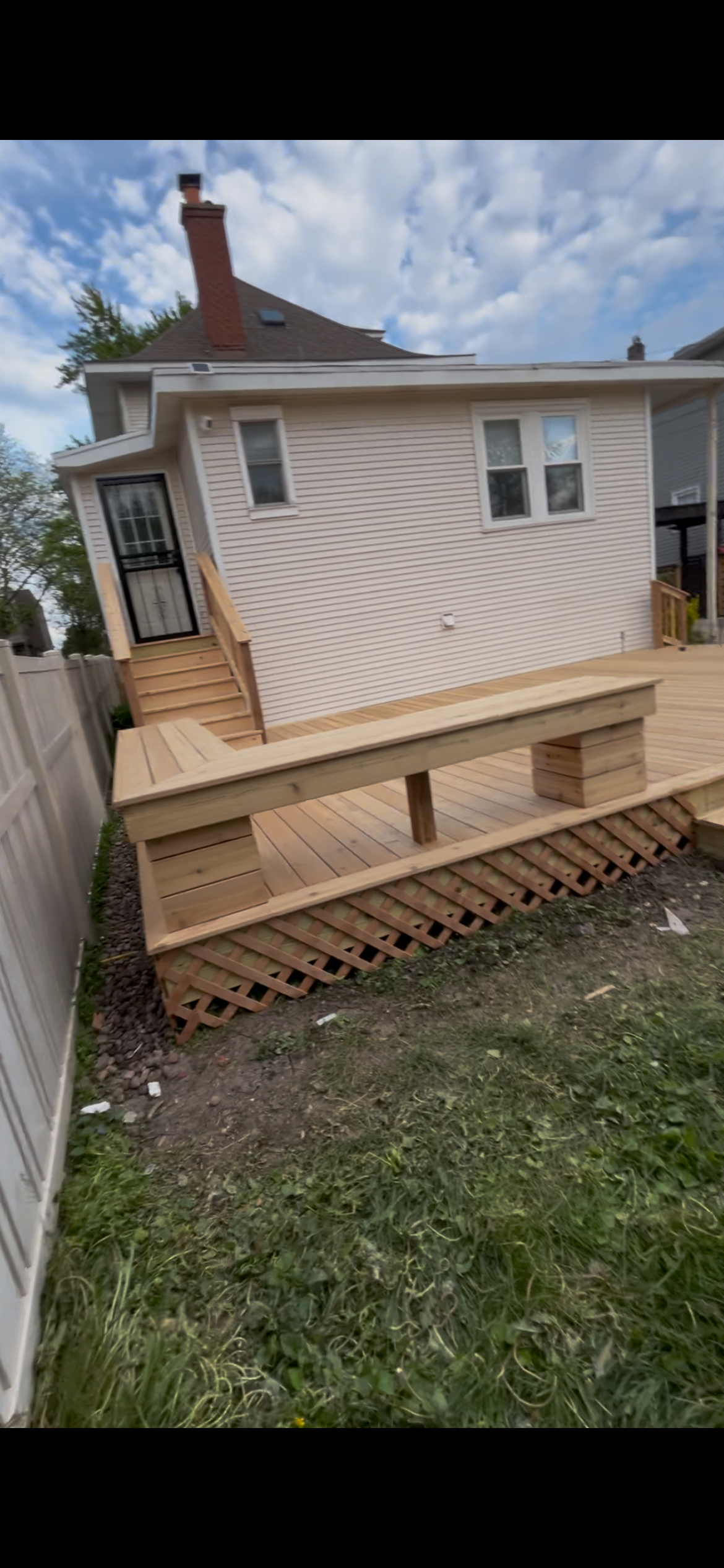 Custom deck built in Lake County.