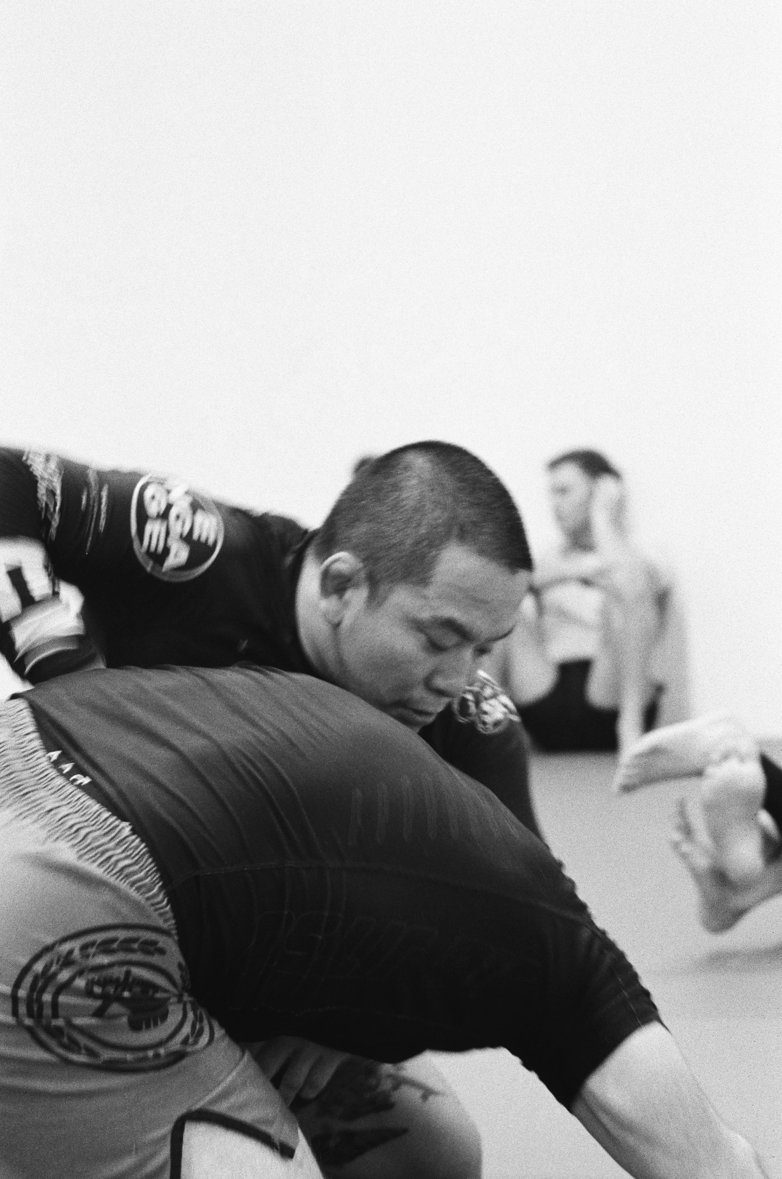 No gi BJJ sparring at Melbourne Grappling Academy in Moorabbin.