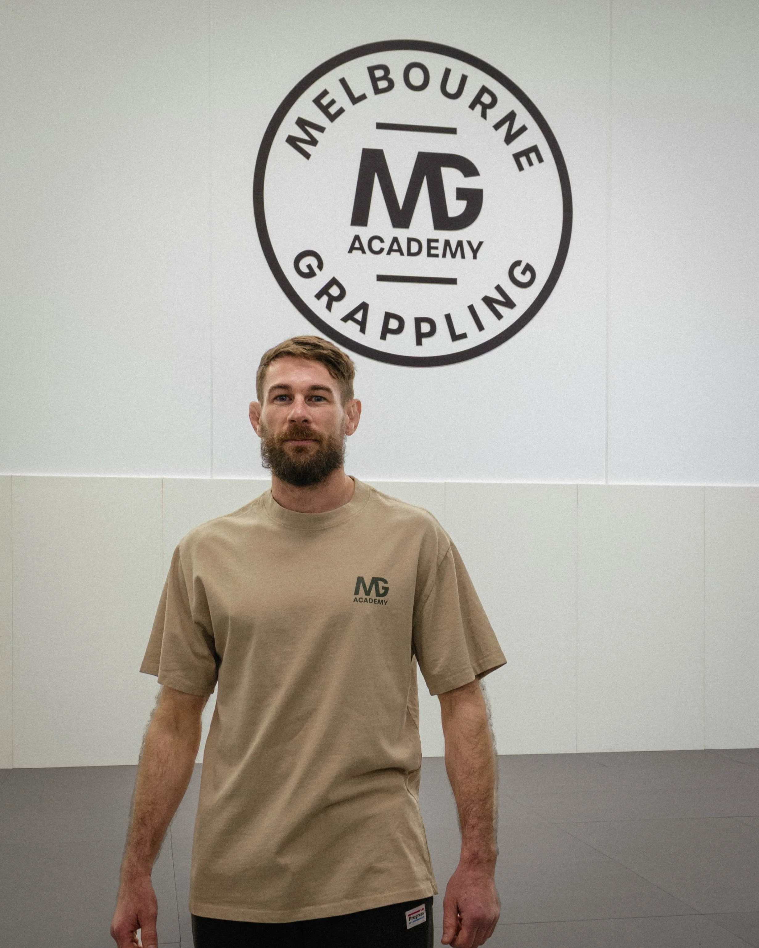 Tom Everett coaching a BJJ class at Melbourne Grappling Academy in Moorabbin.