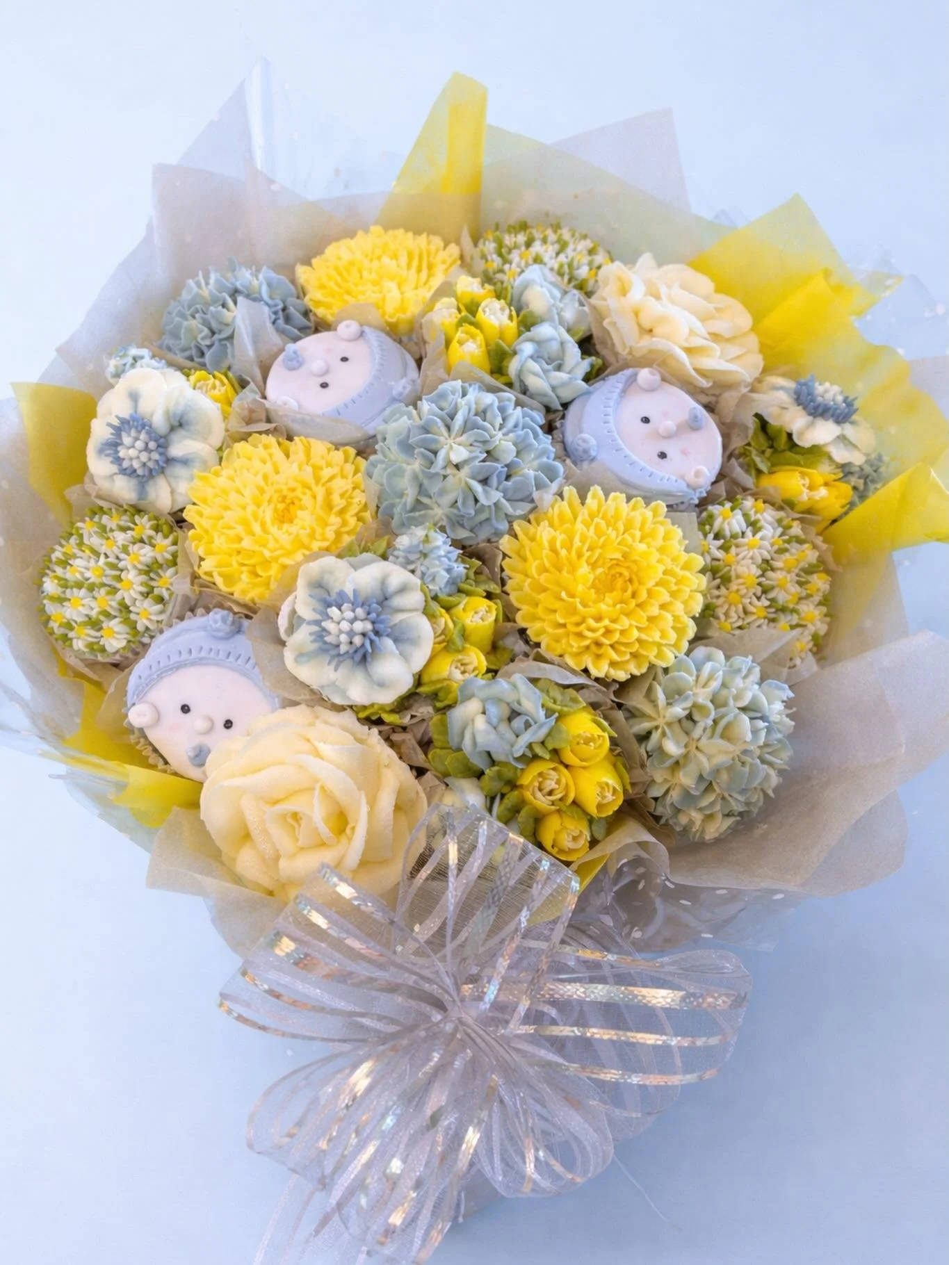 Not your average baby shower treat&hellip; 💫

Meet the showstopper everyone will be talking about &mdash; our handcrafted cupcake bouquet. A stunning blend of delicate florals and delicious cupcakes, designed to look too good to eat (but trust us&he