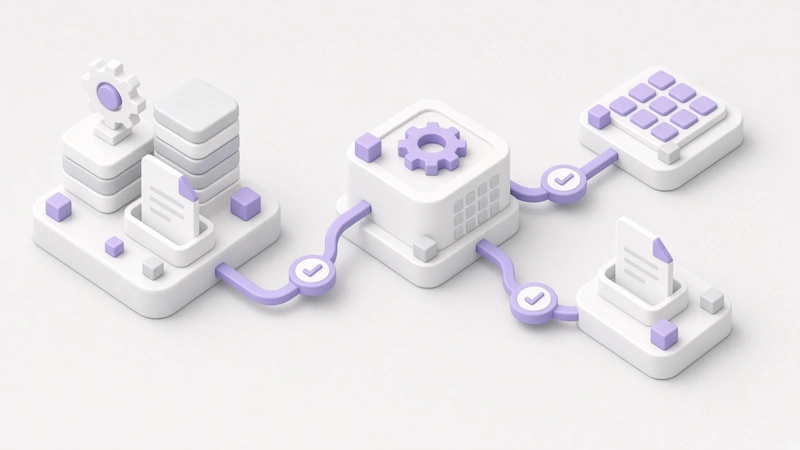 Systemized agency delivery workflow with connected processes and quality checkpoints