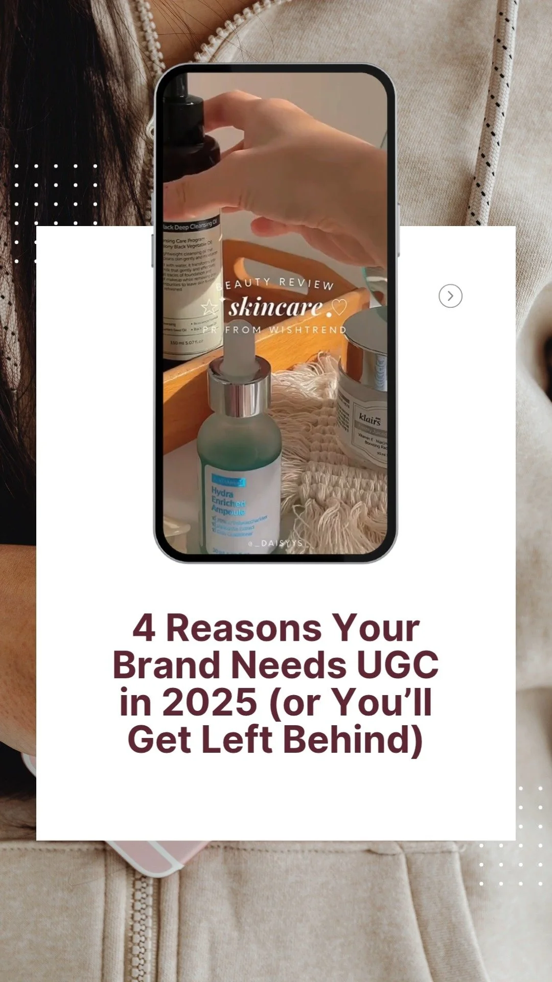 4 reasons your brand needs UGC (and fast!):
Build trust
Grab attention
Drive real sales
Save time & budget
DM us “WOVO” to get UGC content that converts.
#UGCMarketing #Wovo360 #ContentThatSells #CreatorContent #MarketingTips #UGCs