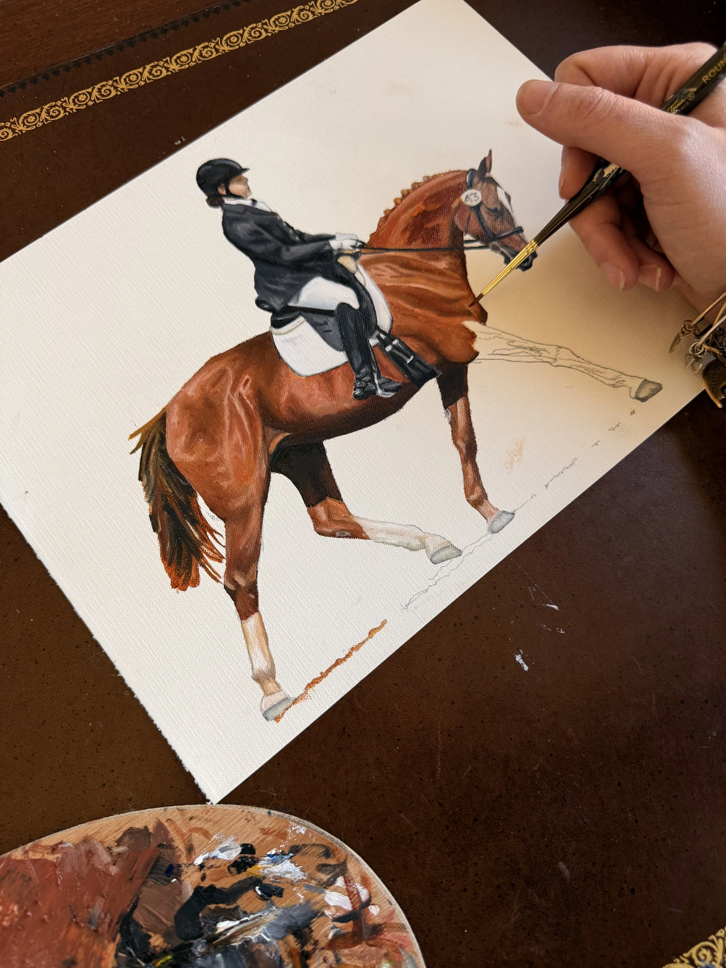 Equine Oil Paint Portrait