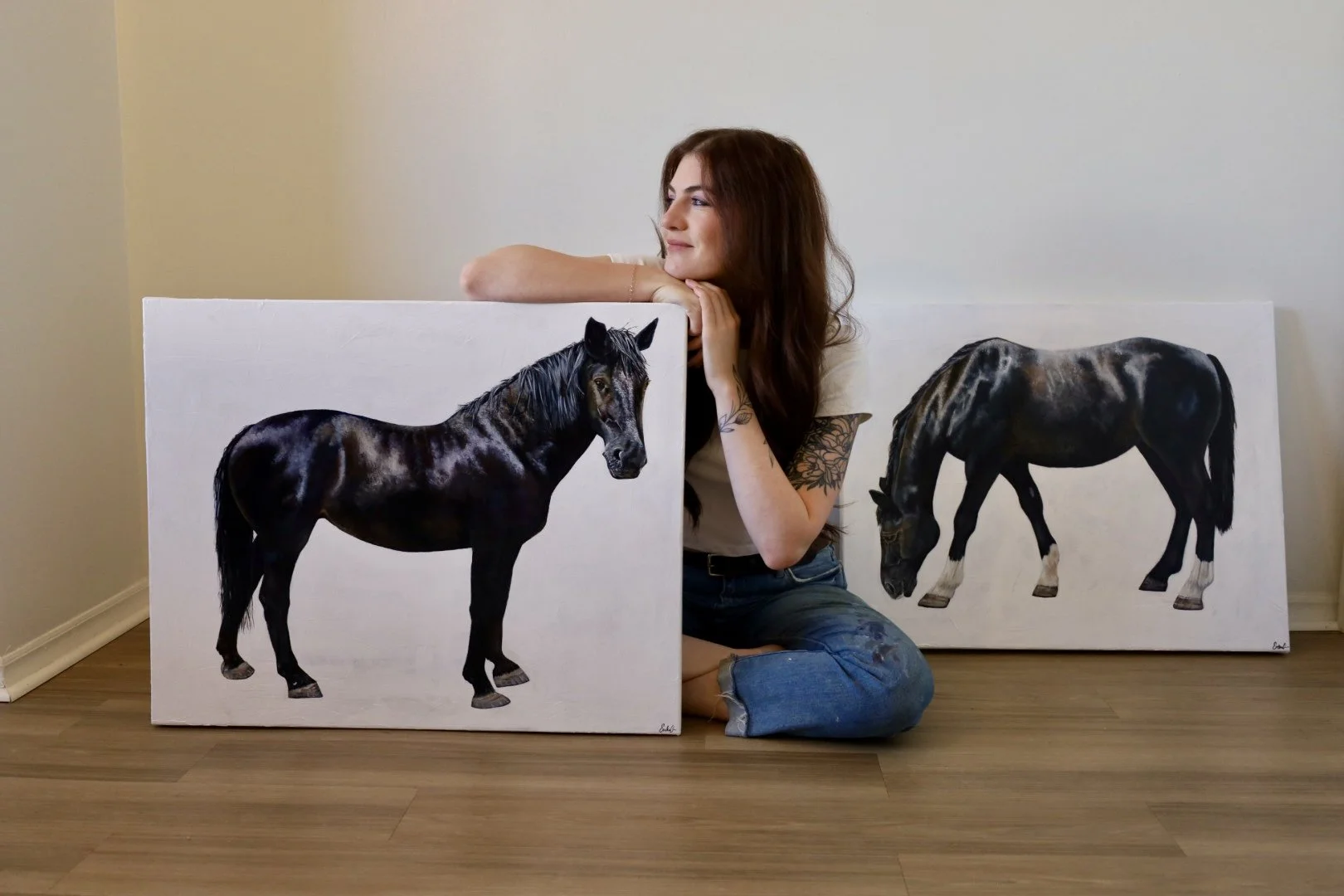 Acrylic Horse Portraits