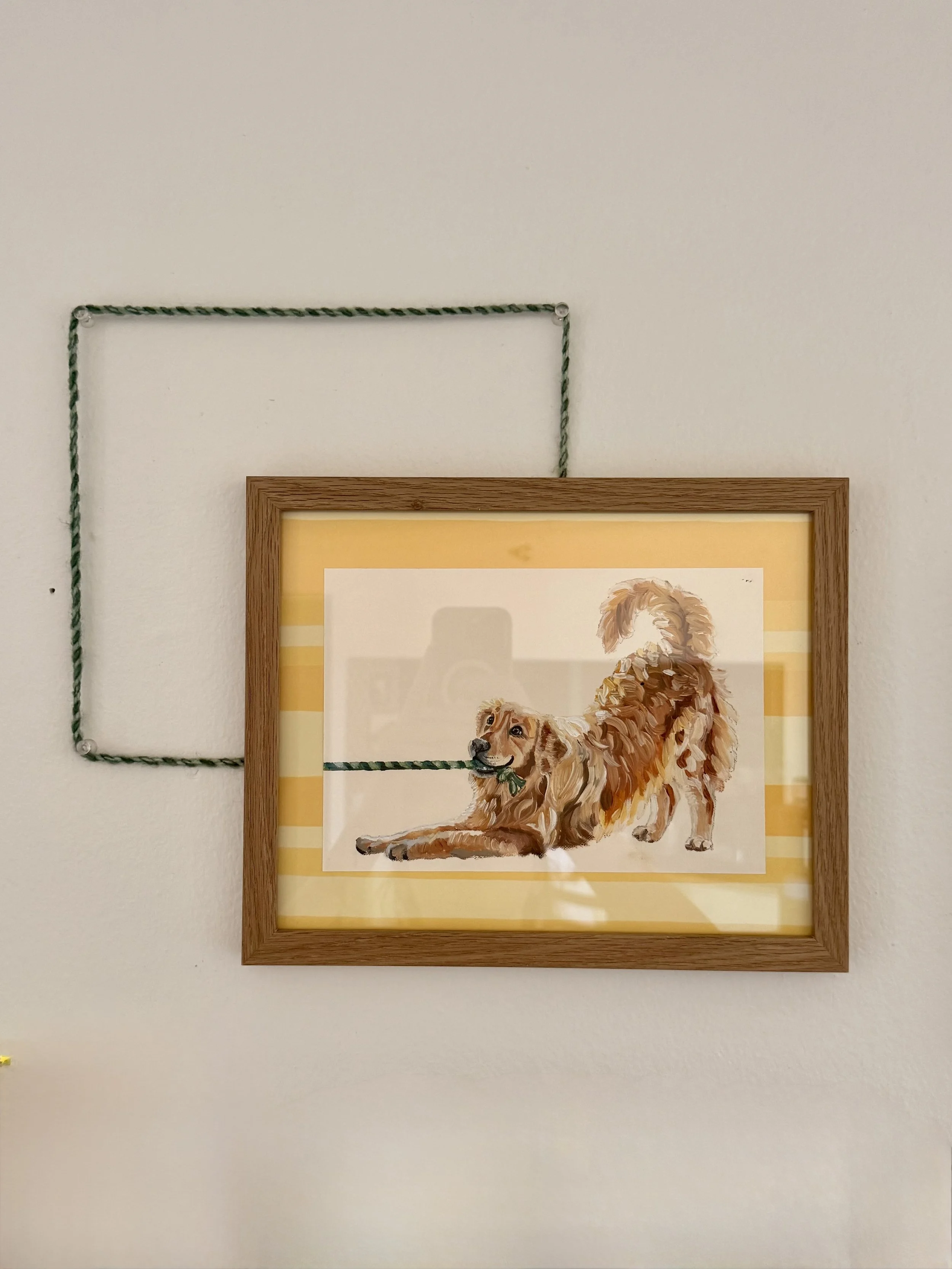 Tug-O-War Golden Retriever Print PRESALE