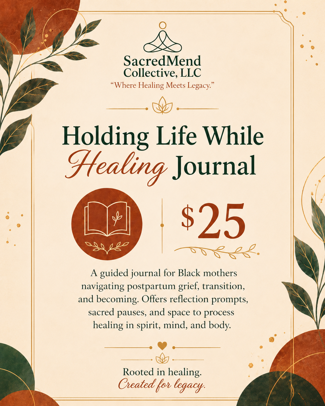 Holding Life While Healing: Workshop Reflection Journal