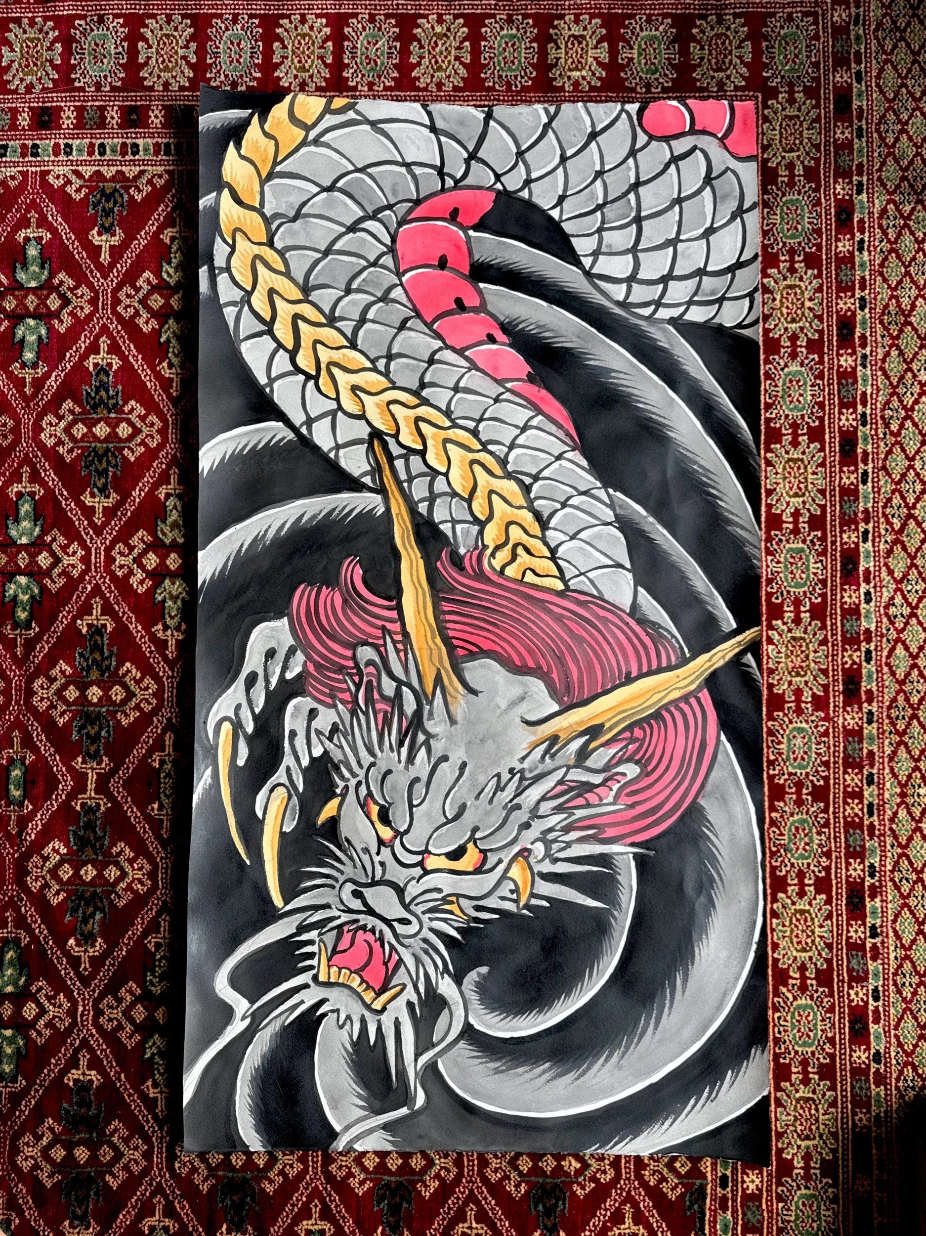 “Mysterious Dragon” Original Painting