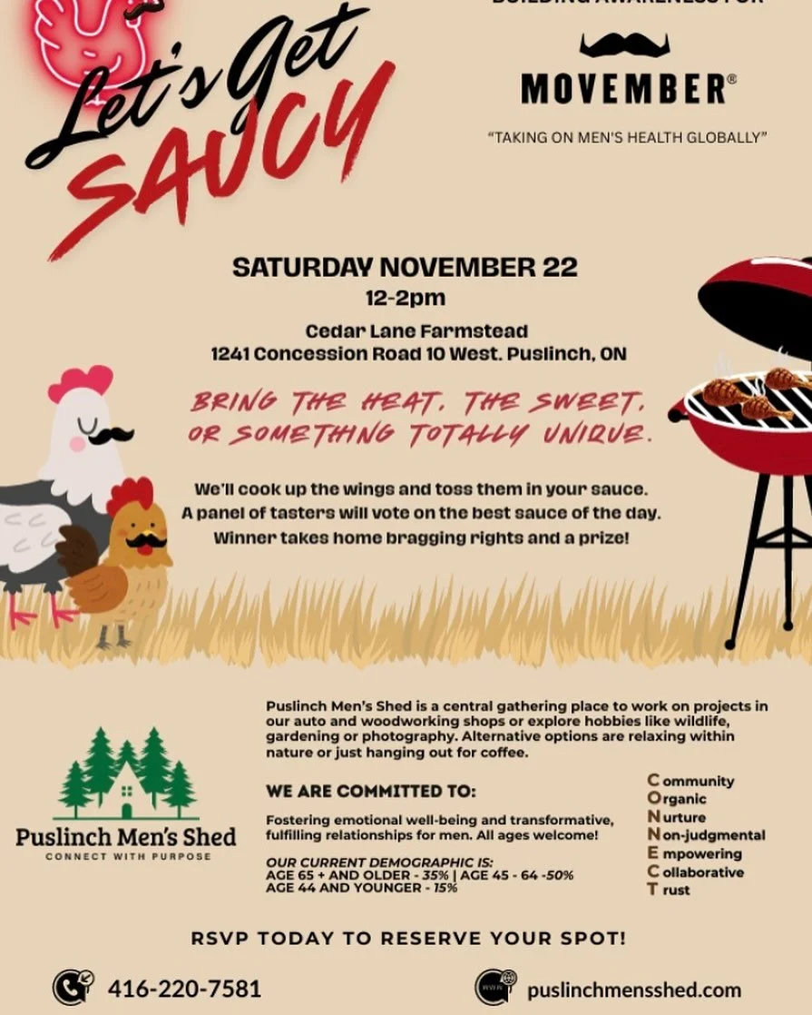 It&rsquo;s time to crown the Hot Sauce Champion! 🌶️
Contestants bring the heat, YOU bring the votes &mdash; and together we raise funds for Movember.
Come hungry, leave happy, and help support men&rsquo;s mental health and cancer research! 🙌

#Move