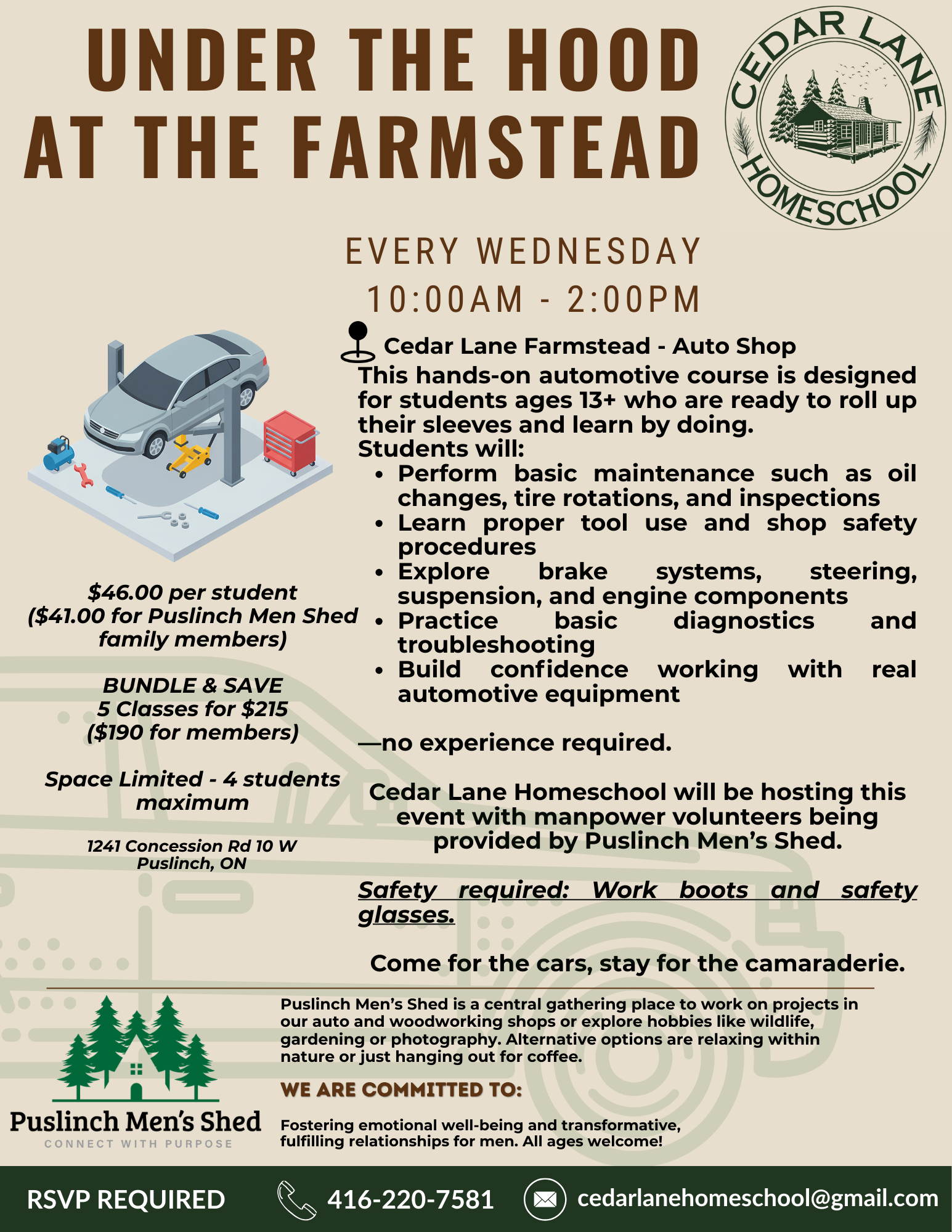 Under the Hood at the Farmstead (Wednesday April 8th 2026)