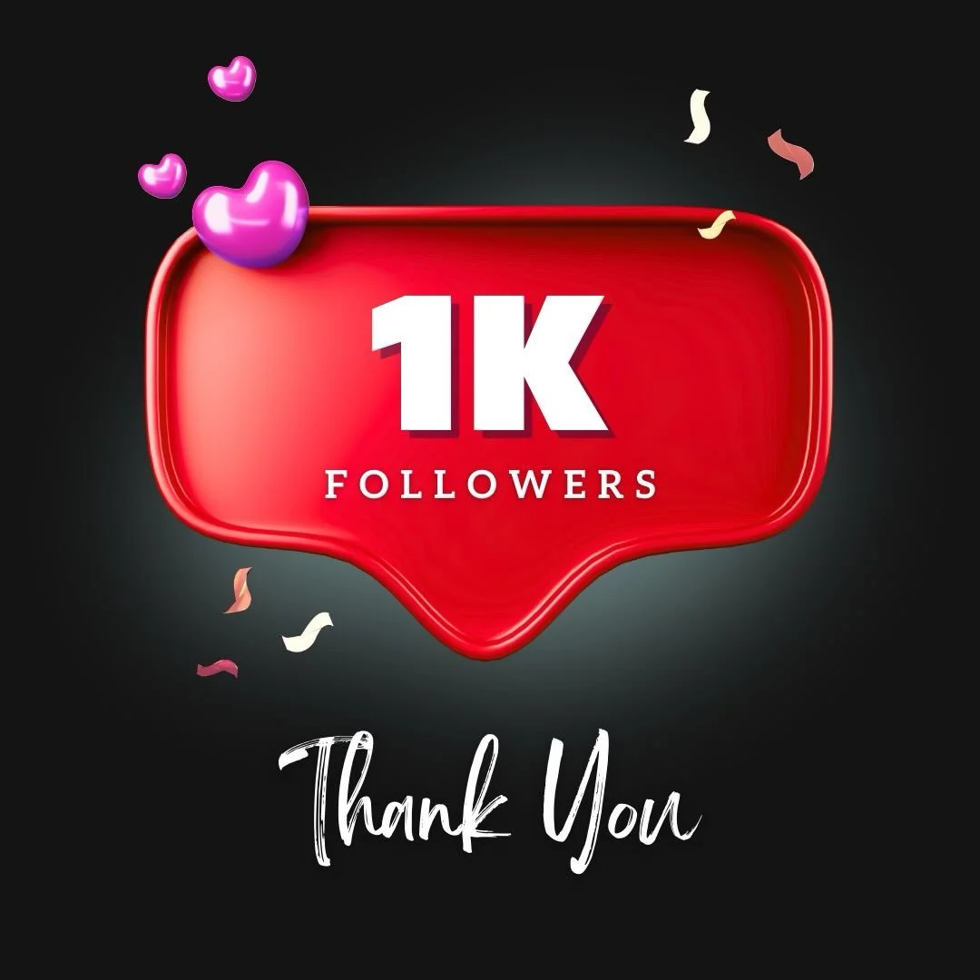 1,000 followers?! 🥹 

Obsessed. Grateful. Slightly sweaty 😅 

But real talk - 
The best part is not the followers. 

It&rsquo;s the growing classes.
The 6am warriors.
The hype women.
The text messages filled with love and gratitude and feedback.
It