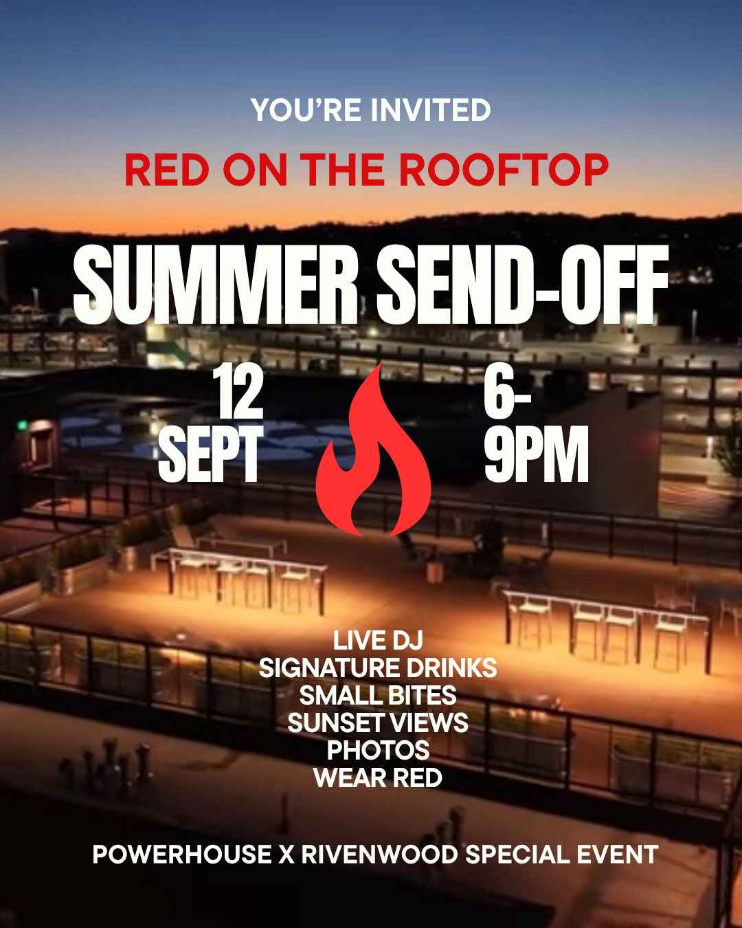 RED on the Rooftop - A Summer Send-Off Event