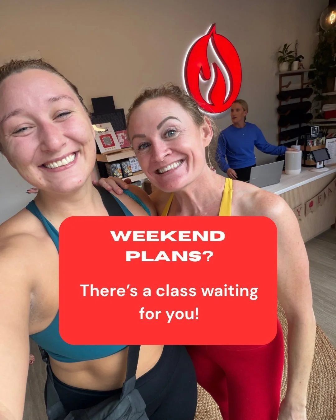 Weekend plans? We&rsquo;ve got a hot date. 🔥

A little sweat. A little strength. A whole lot of good energy.

Your mat is calling. See you at POWERHOUSE. 🖤

FIRST CLASS FREE! 💃🏽

#PowerhouseHotYoga #SalemsHottestStudio #weekendvibes