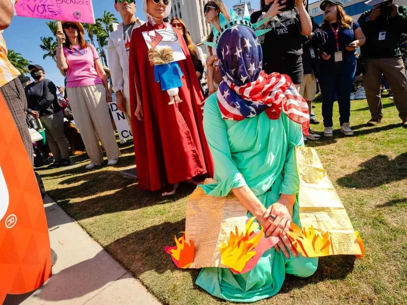 'No Kings' rallies return to San Diego County, with 40,000 marchers on downtown streets