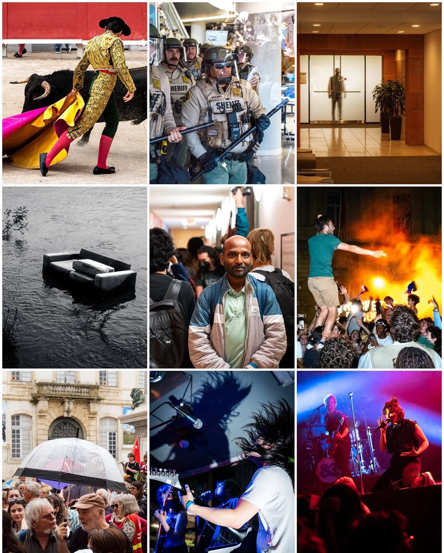 2024 Photo Recap

Last year was nonstop new experiences and pictures to accompany them. I got locked in a hospital, ended up way too close to riot police, sat in the front row for a bullfight, and rocked out in multiple concert photo pits. At home an