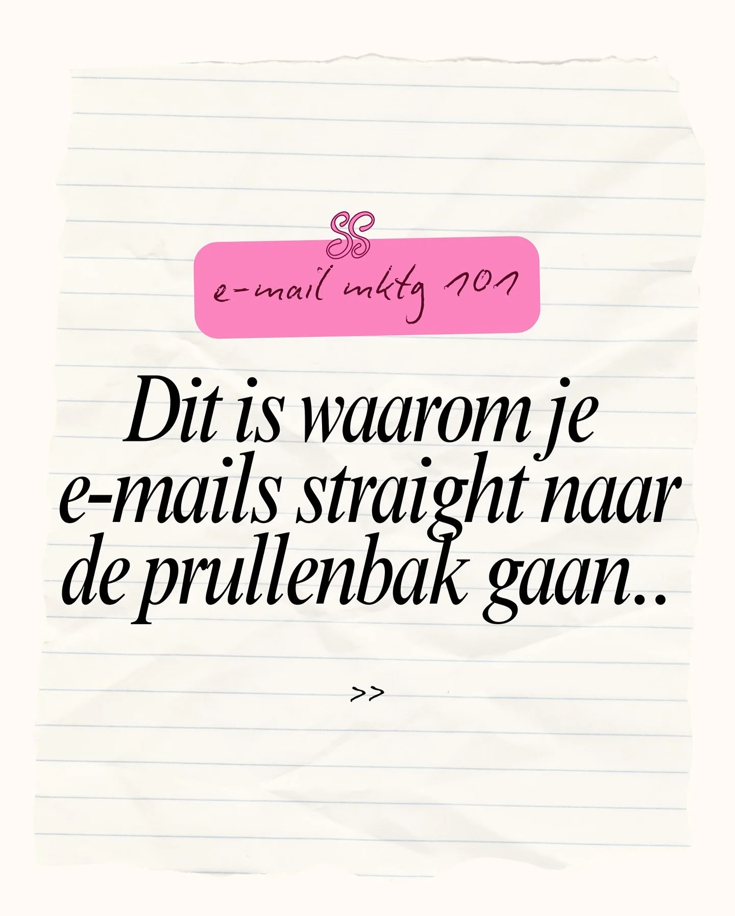 📝 EMAILMKT 101: Luister, je onderwerpregel is echt belangrijker dan je denkt👀

Mensen hun inbox zit echt vol met 20+ nieuwsbrieven, dus als die van jou er niet uitspringt gaat jouw mail &gt; straight naar de prullenbak. 

Dus denk eraan: keep it sh