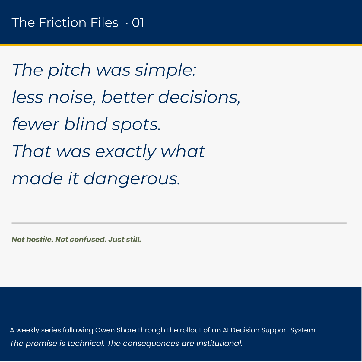 The Friction Files | 01
