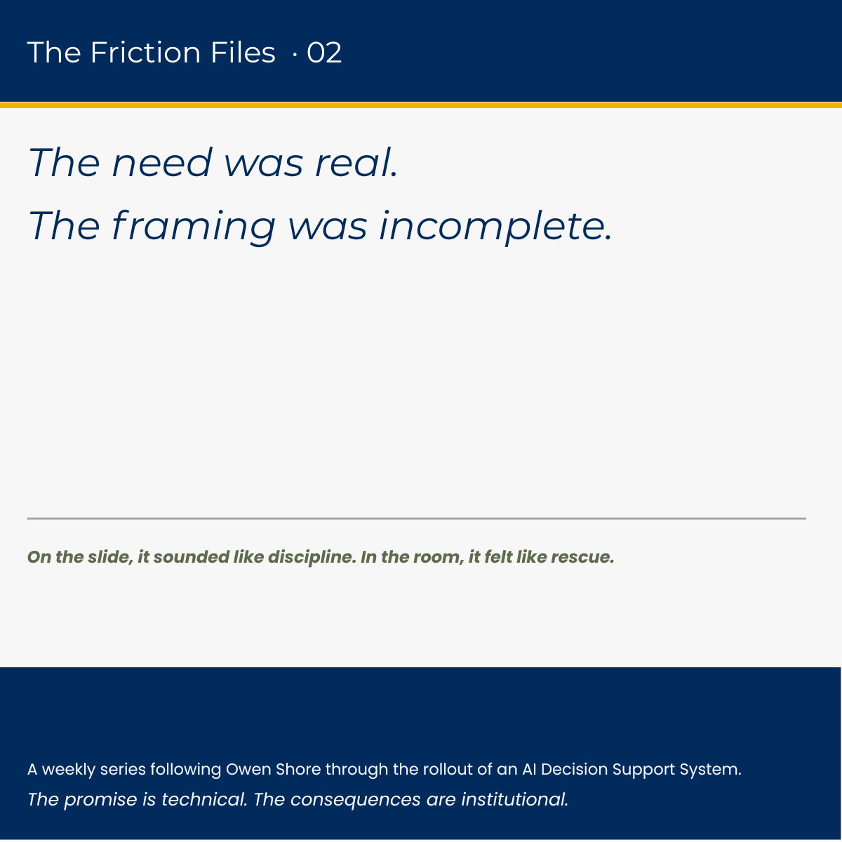 The Friction Files | 02 