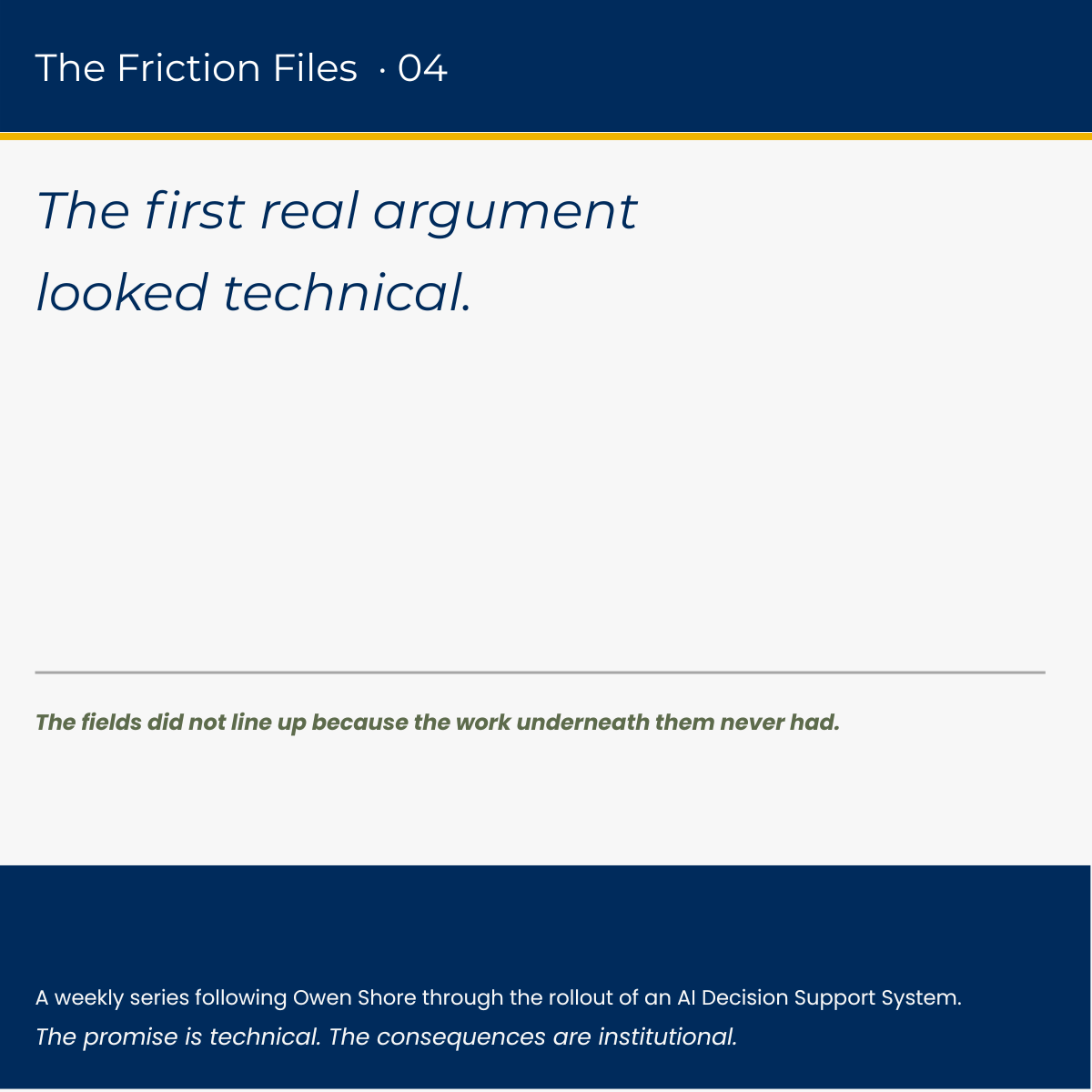 The Friction Files | 04