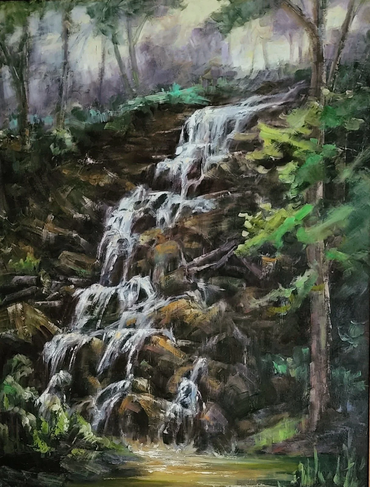 Waterfall in the Woods - Dickerson