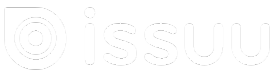 Issuu logo with a stylized red circle icon and the word 'issuu' in lowercase gray letters.