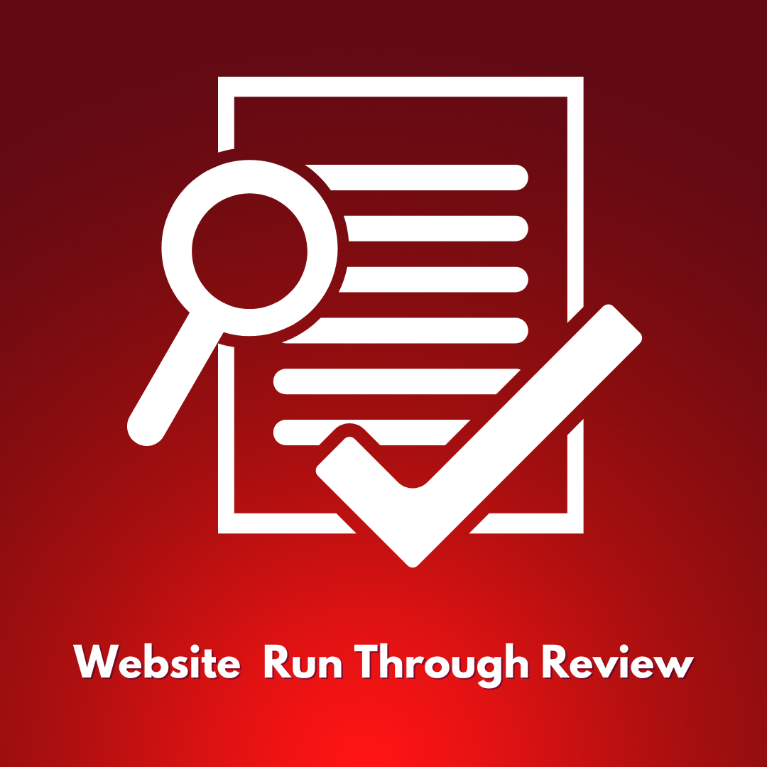 Website Run Through Review ("Template Only" purchases)