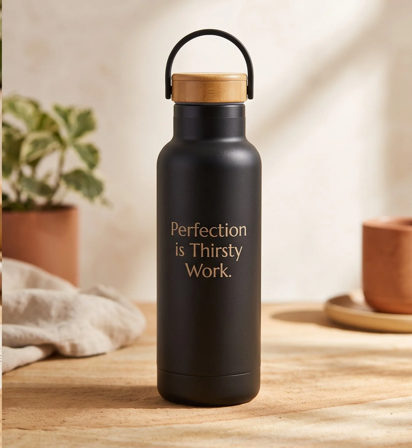 Perfection Is Thirty Work Water Bottle