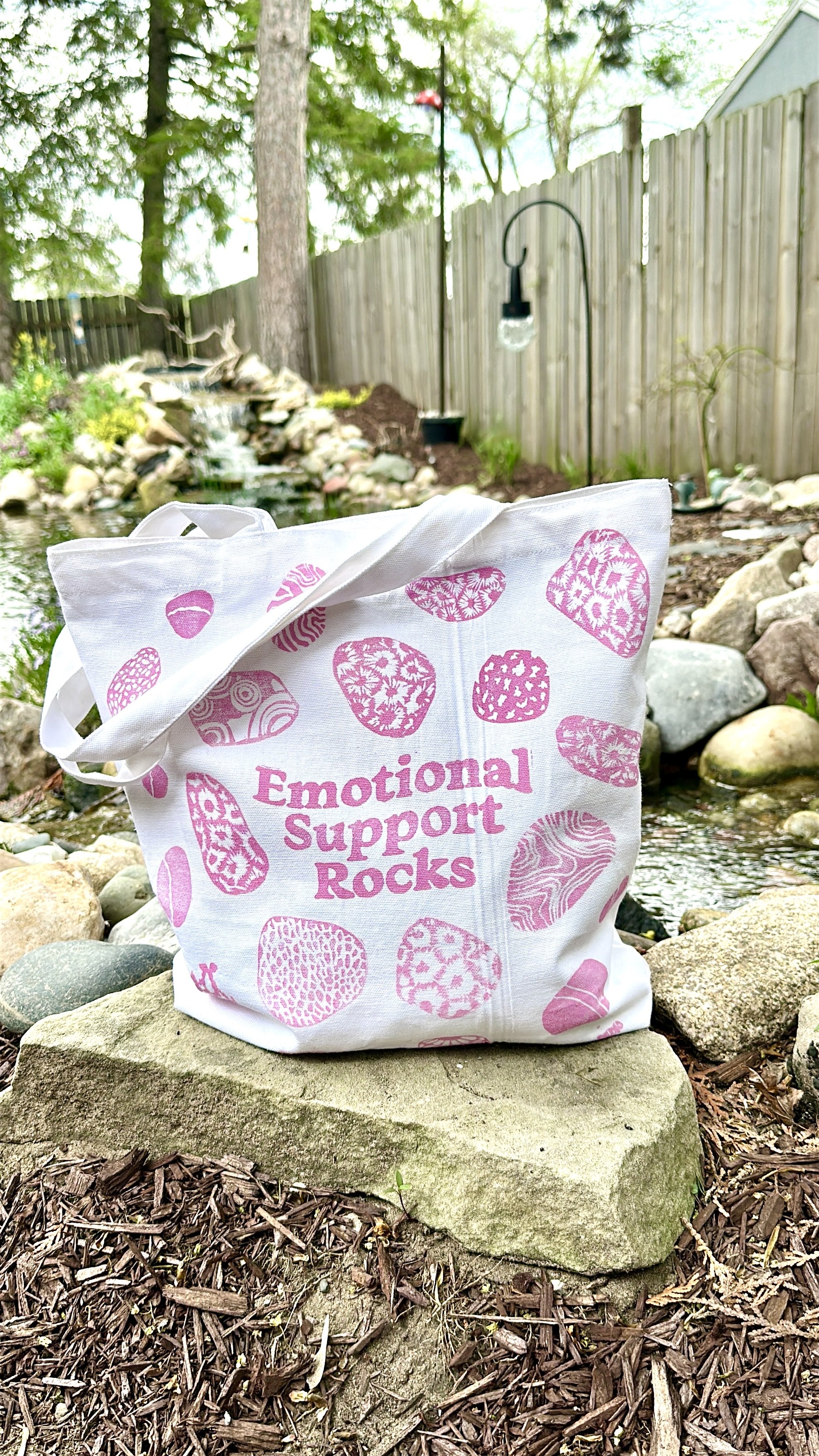 Michigan Rockhound Hand Printed Canvas Tote Bag1.jpeg