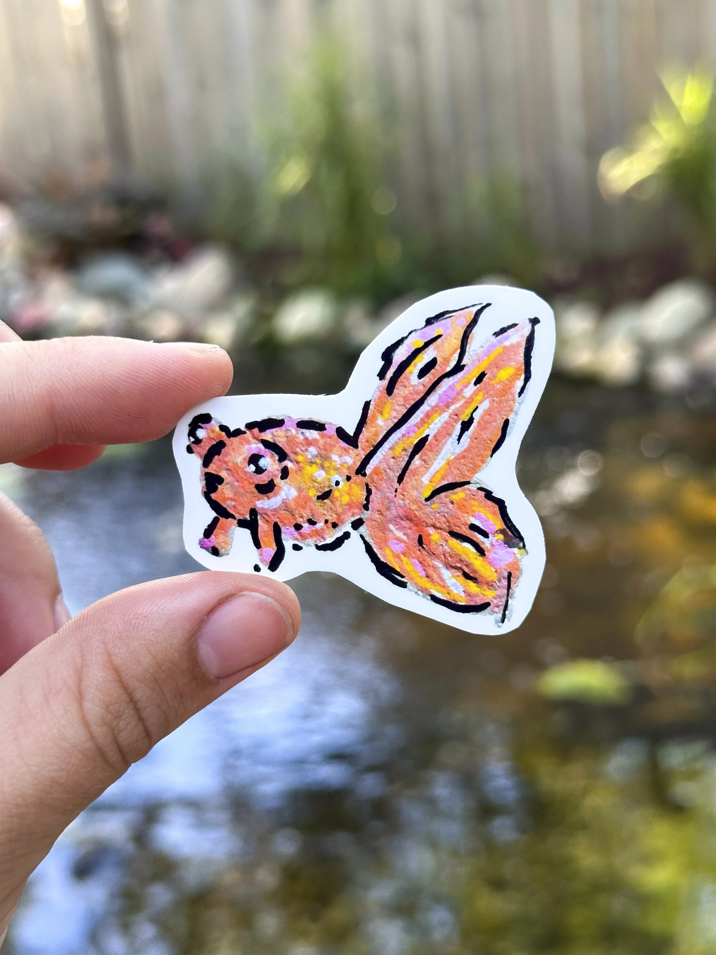 Med Goldfish Rock Sticker 1.jpg