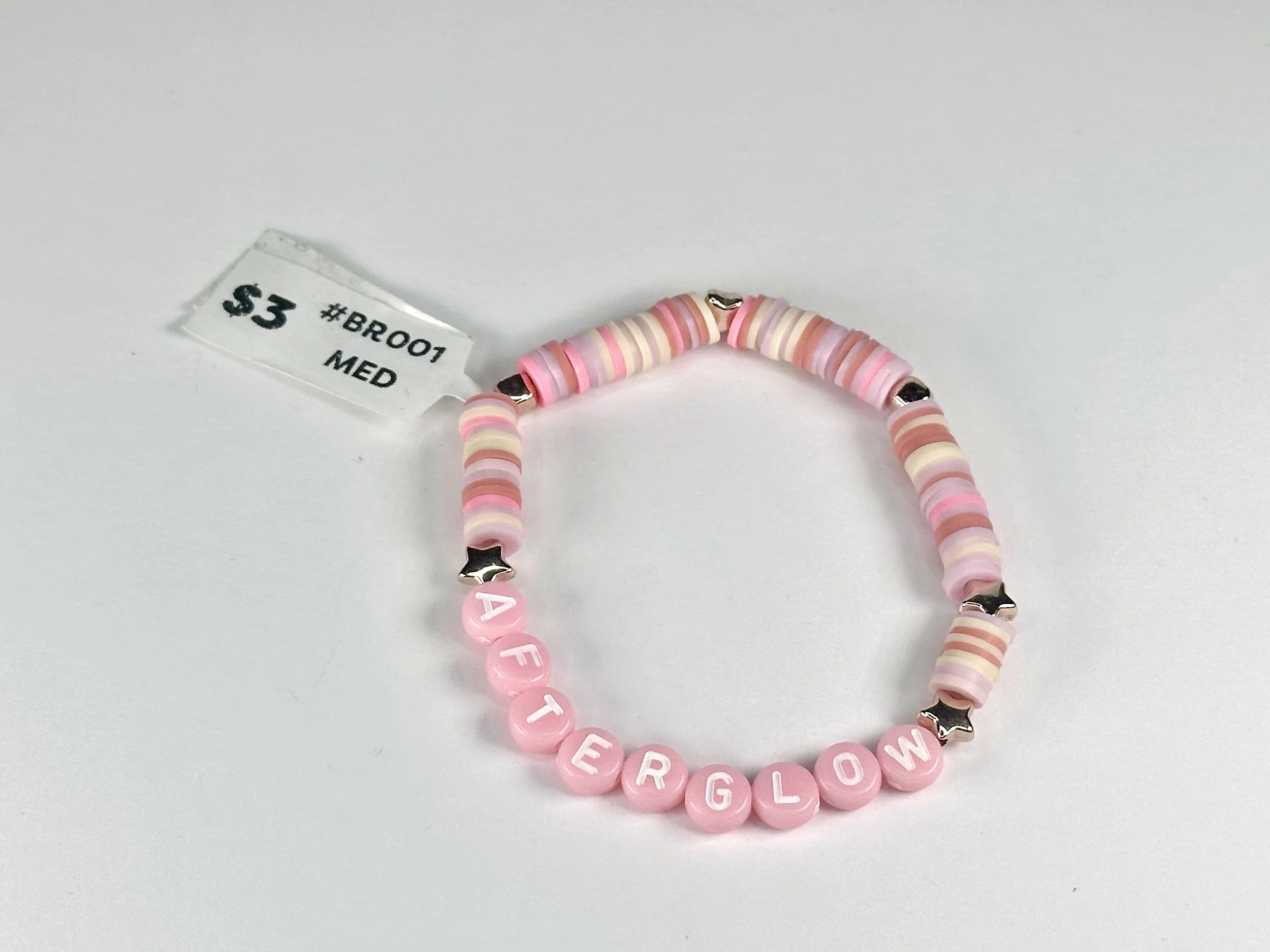 Medium "Afterglow" Beaded Stretch Bracelet | Clay Beaded Bracelet