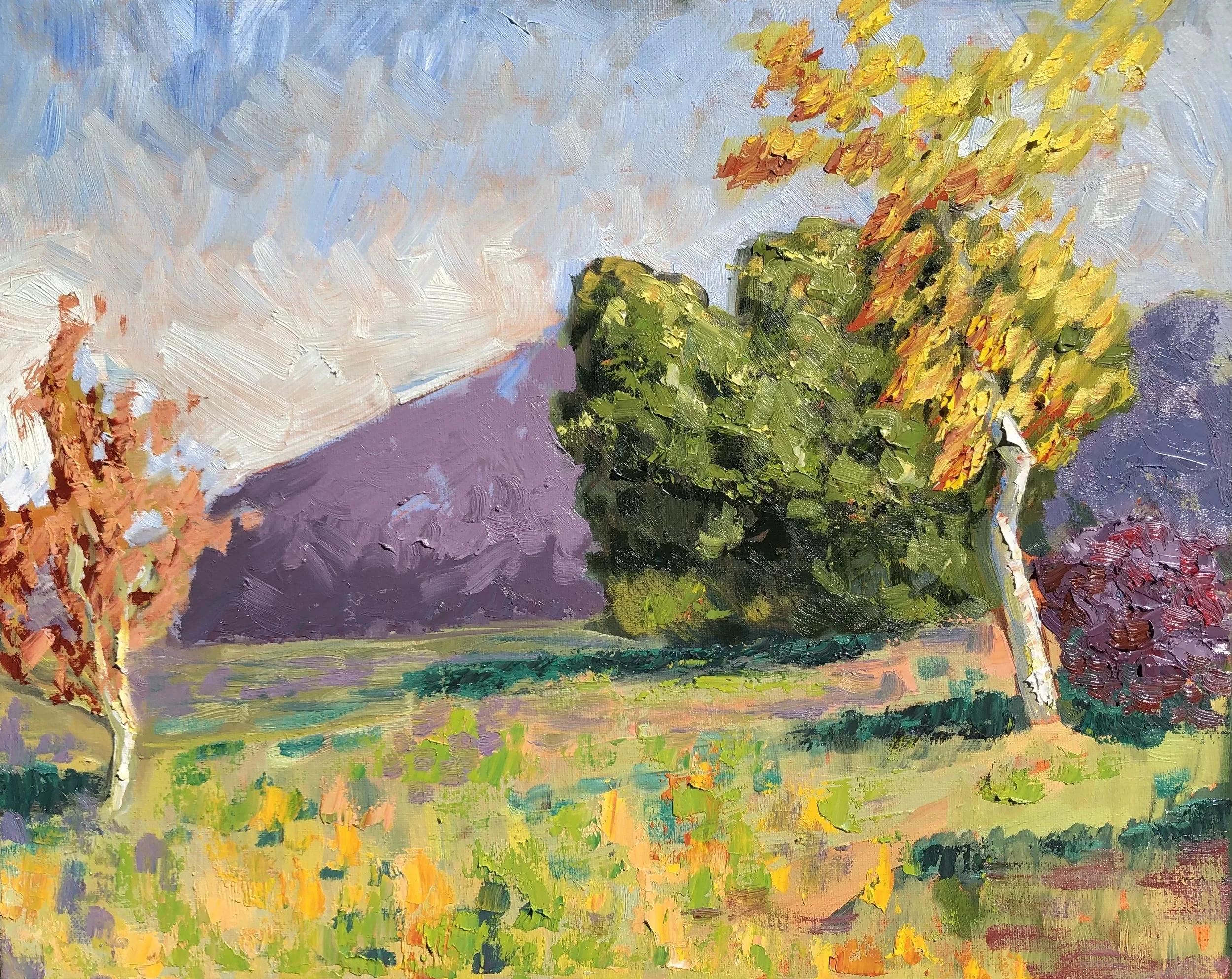Autumn Hills, 2025. Oil on canvas - 20" x 16" $935.00