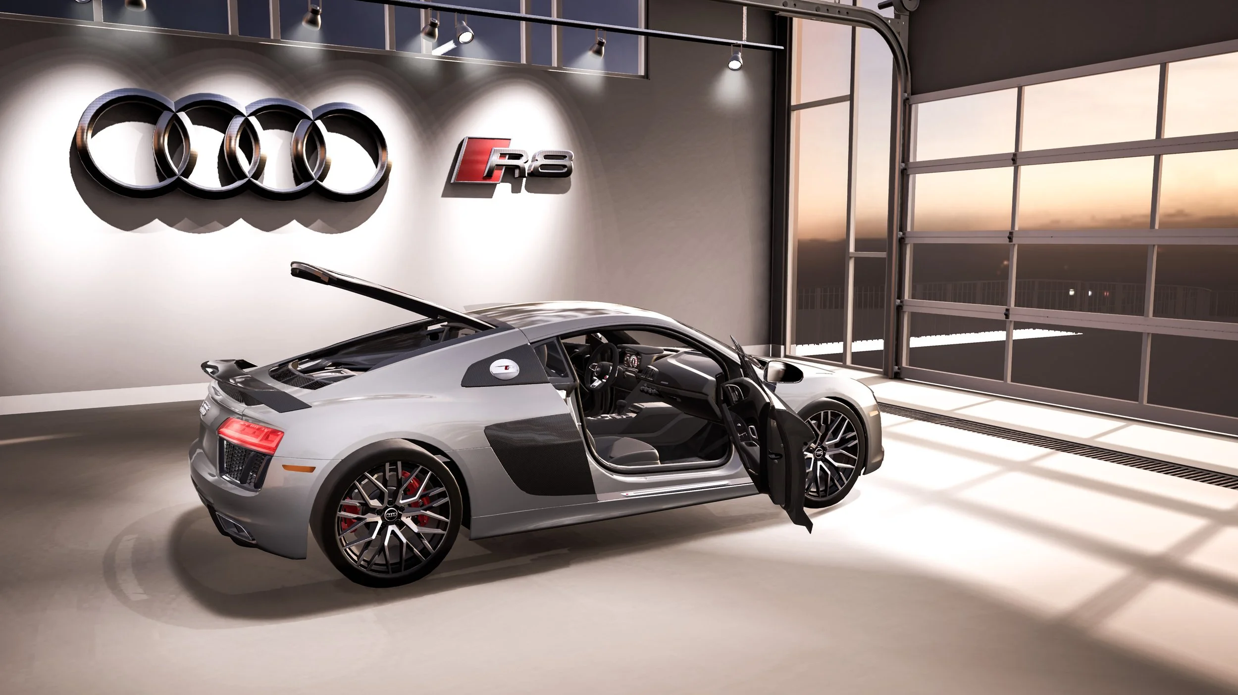 Virtual reality experience featuring an Audi A6, developed independently in Unreal Engine for the XYZ Agency in San Francisco, California.