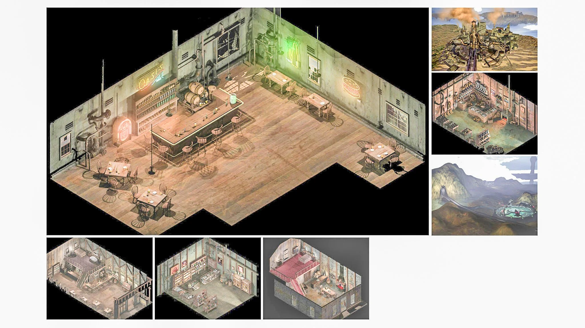 Early game development for Septerra Core by Valkyrie Entertainment in Chicago, Illinois.