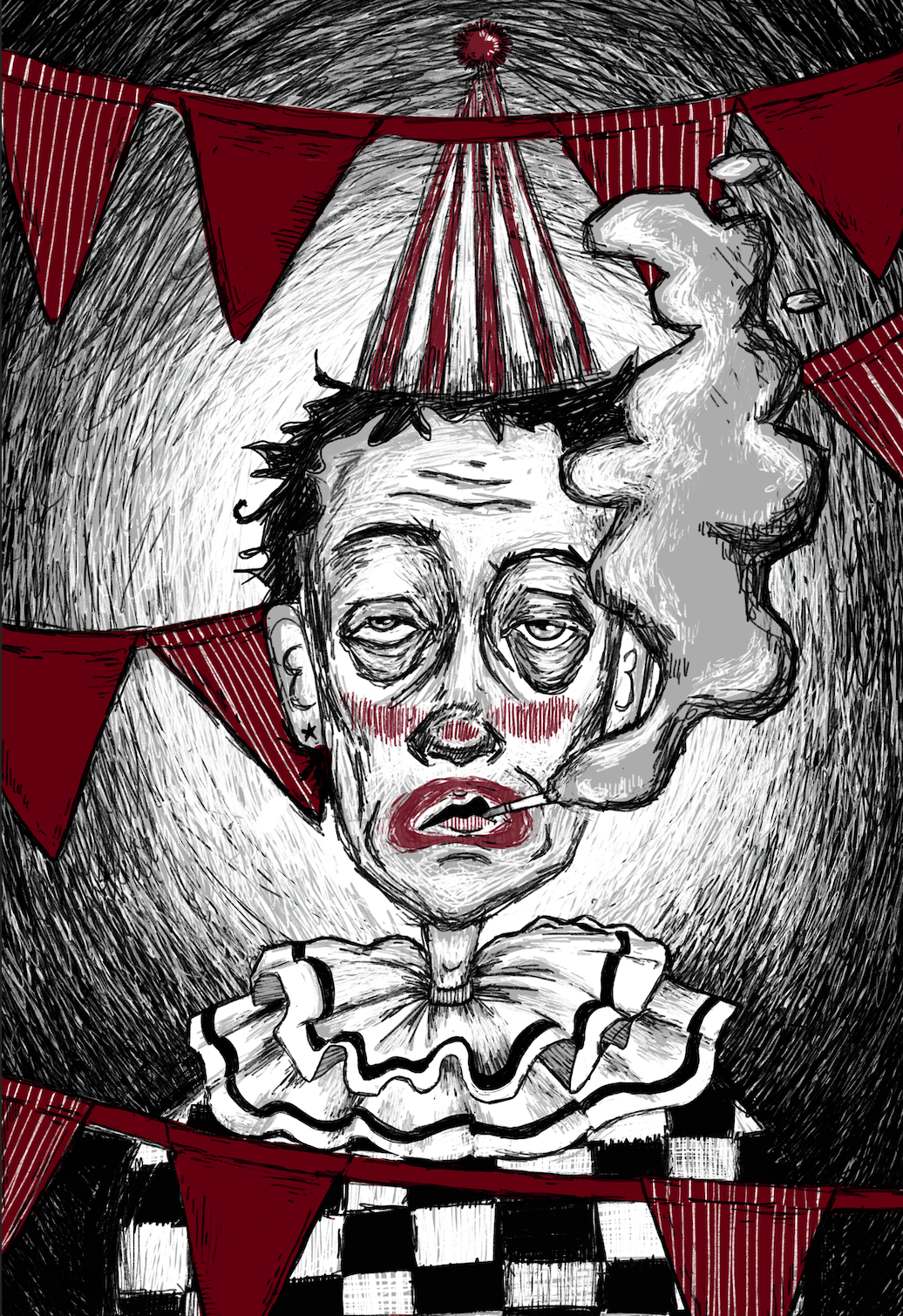 Wrapped in Joy, digital drawing, 2025