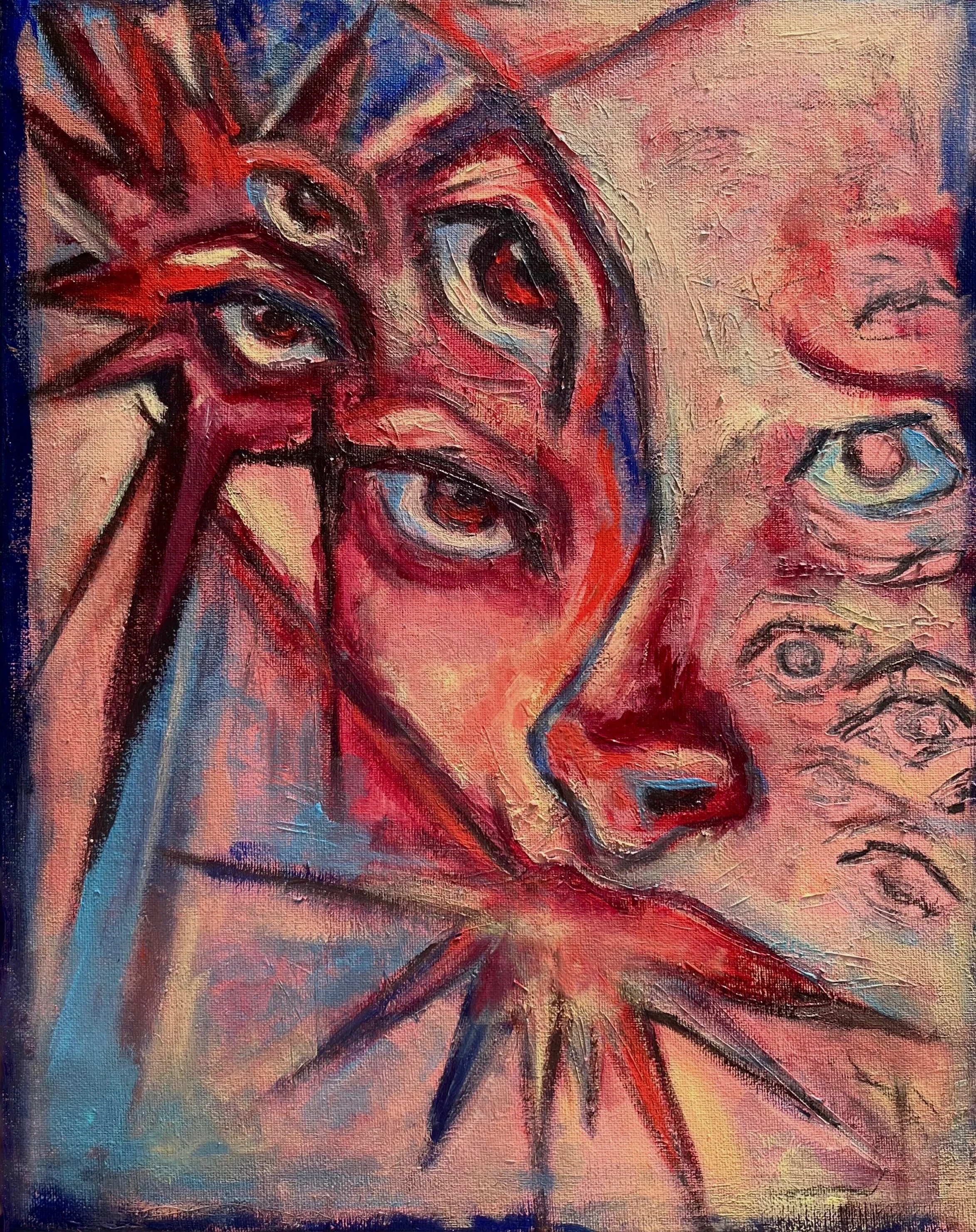 In This Moment, acylic on canvas, 2023