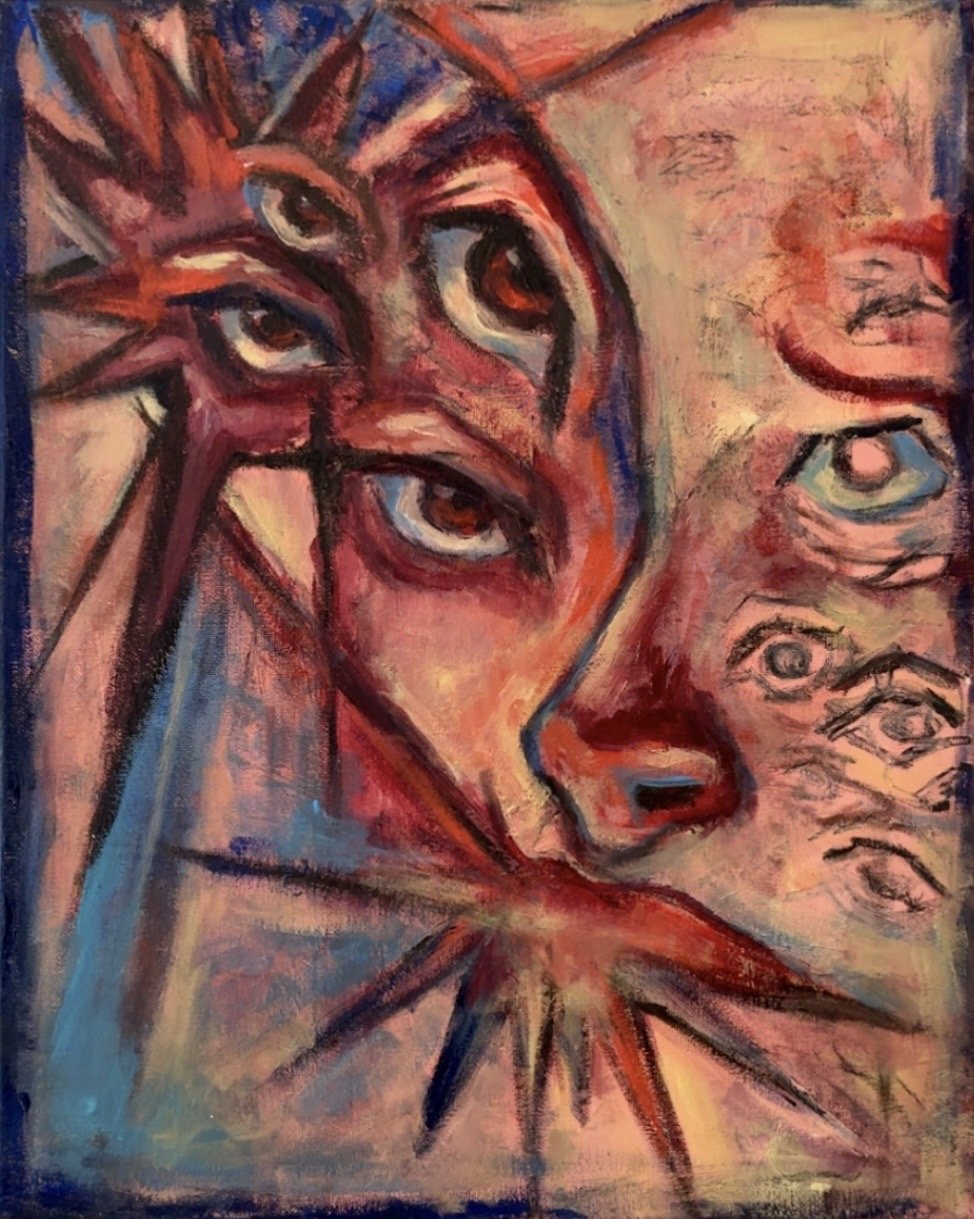 In This Moment, acylic on canvas, 2023