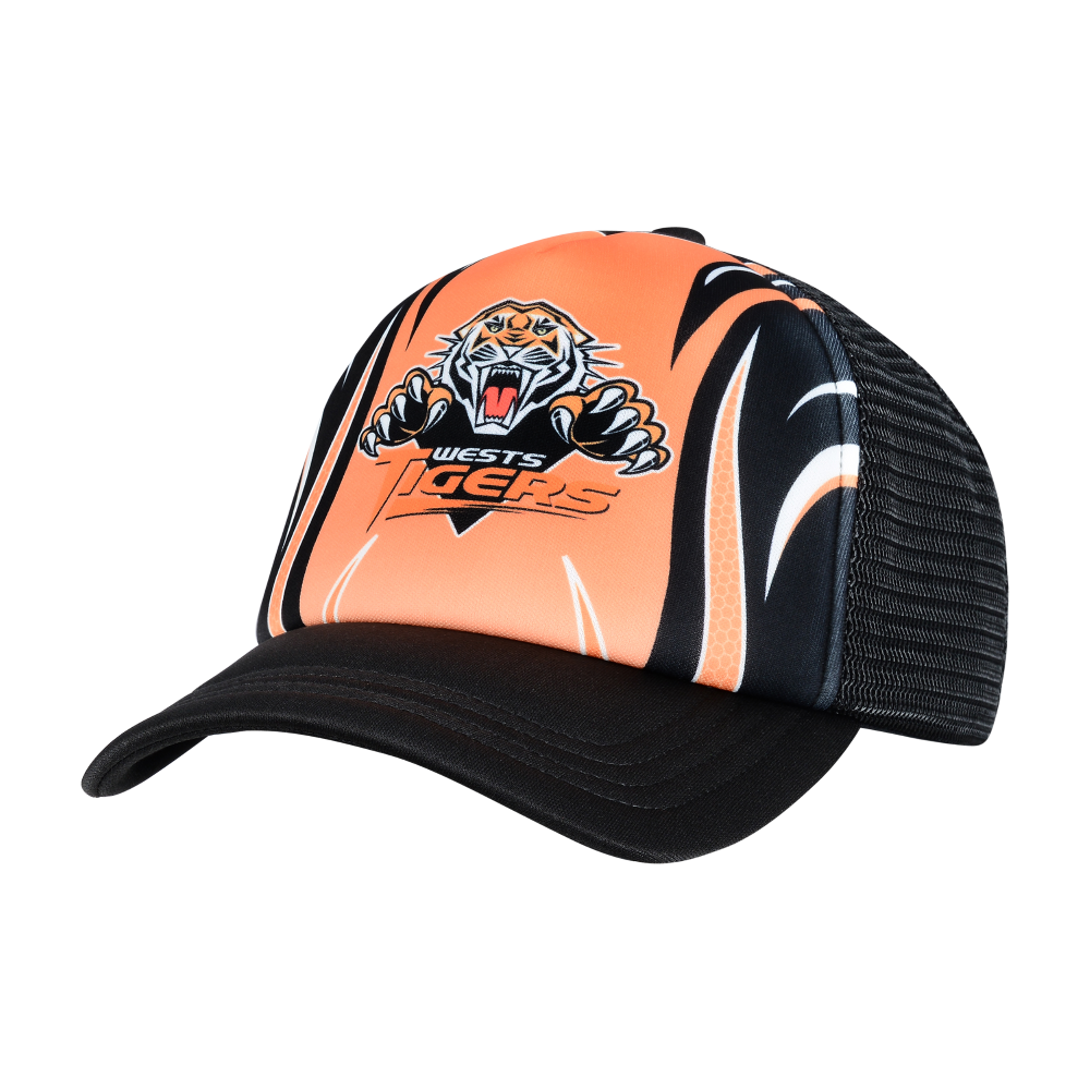 Wests Tigers Retro Trucker - Front - NRL25WTRT.png