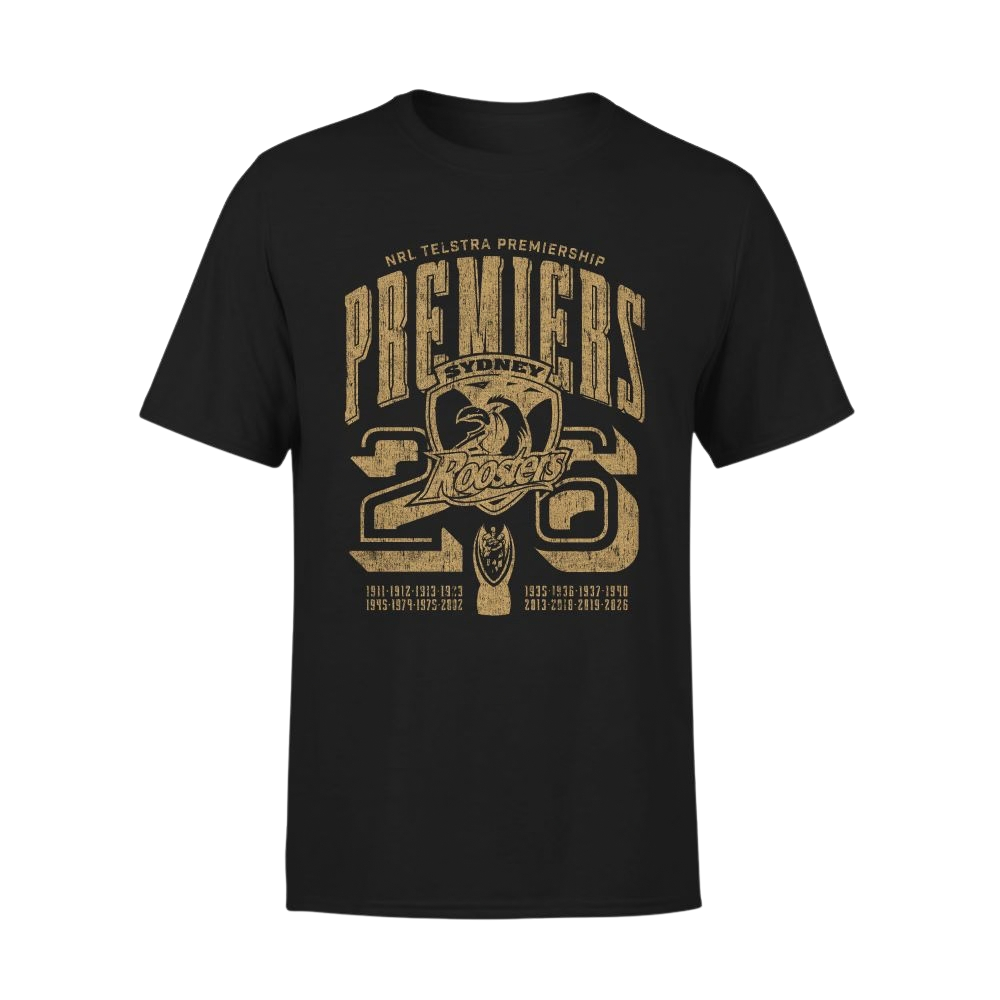 NRL Sydney Roosters 2026 Premiership Tee