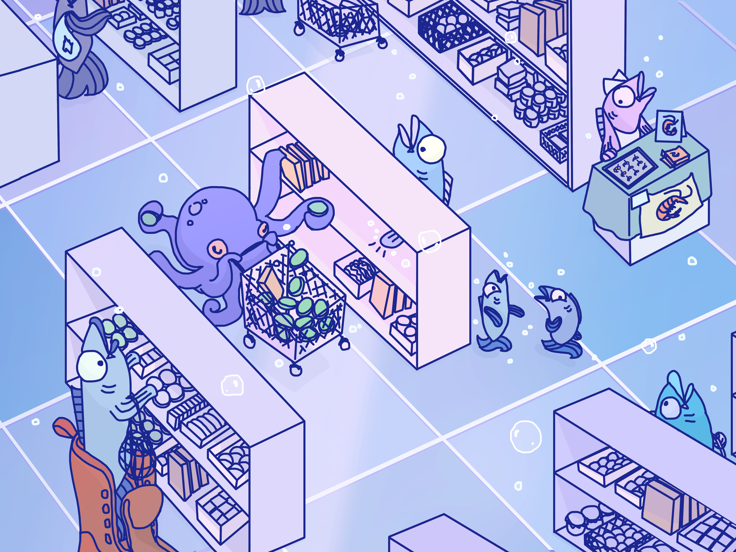 OCTOPUS IN THE STORE