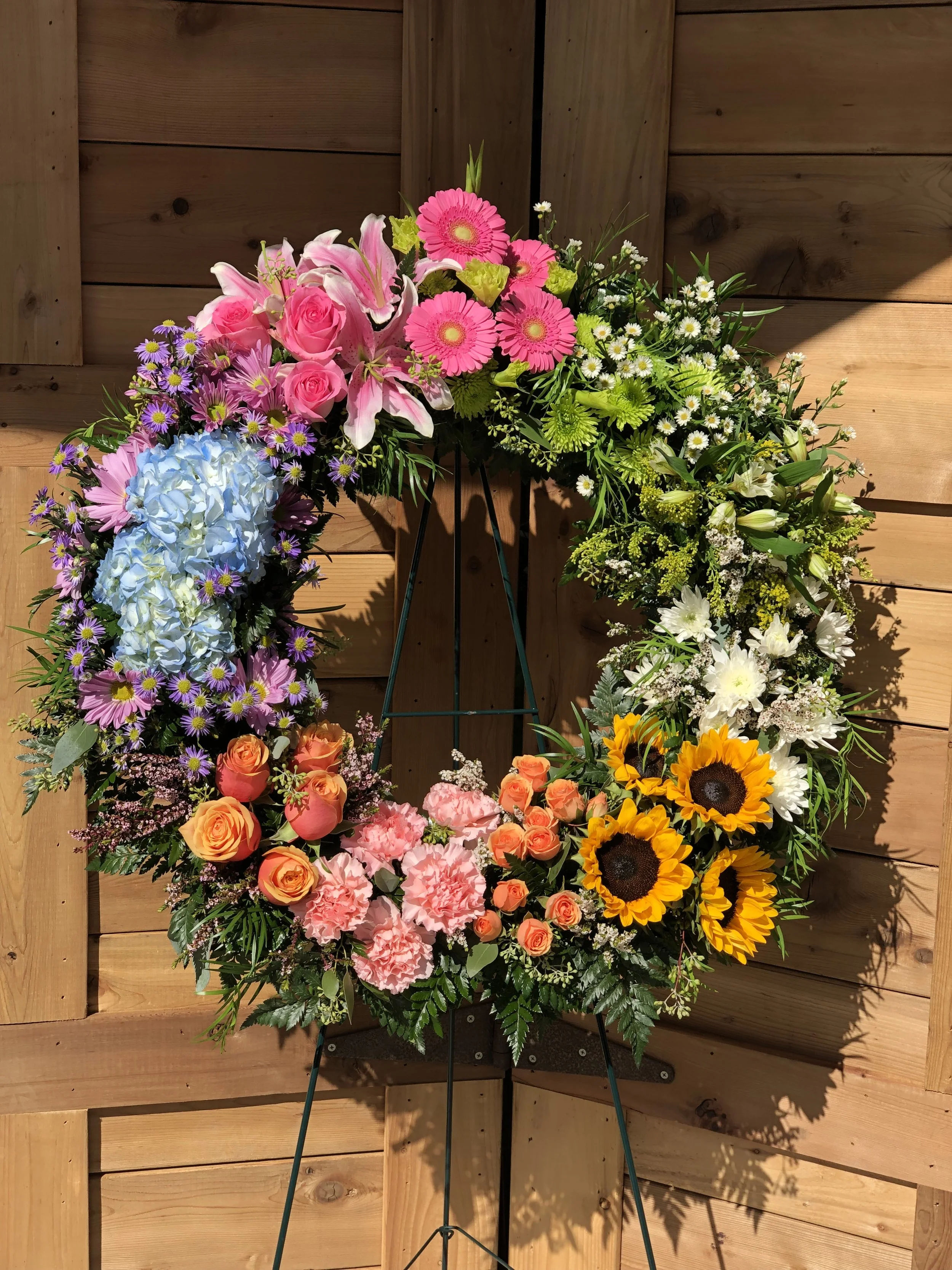 Colorful Remembrance Wreath