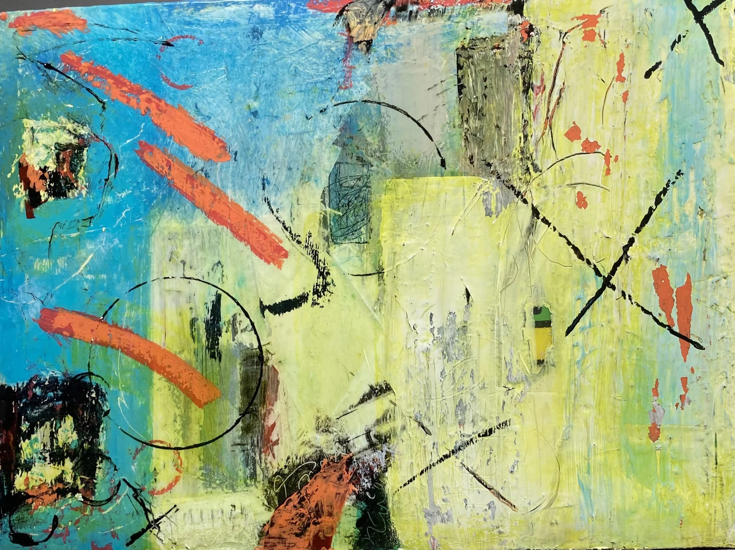 Your Move 12" x 16" mixed media on gallery-wrapped canvas $150.00