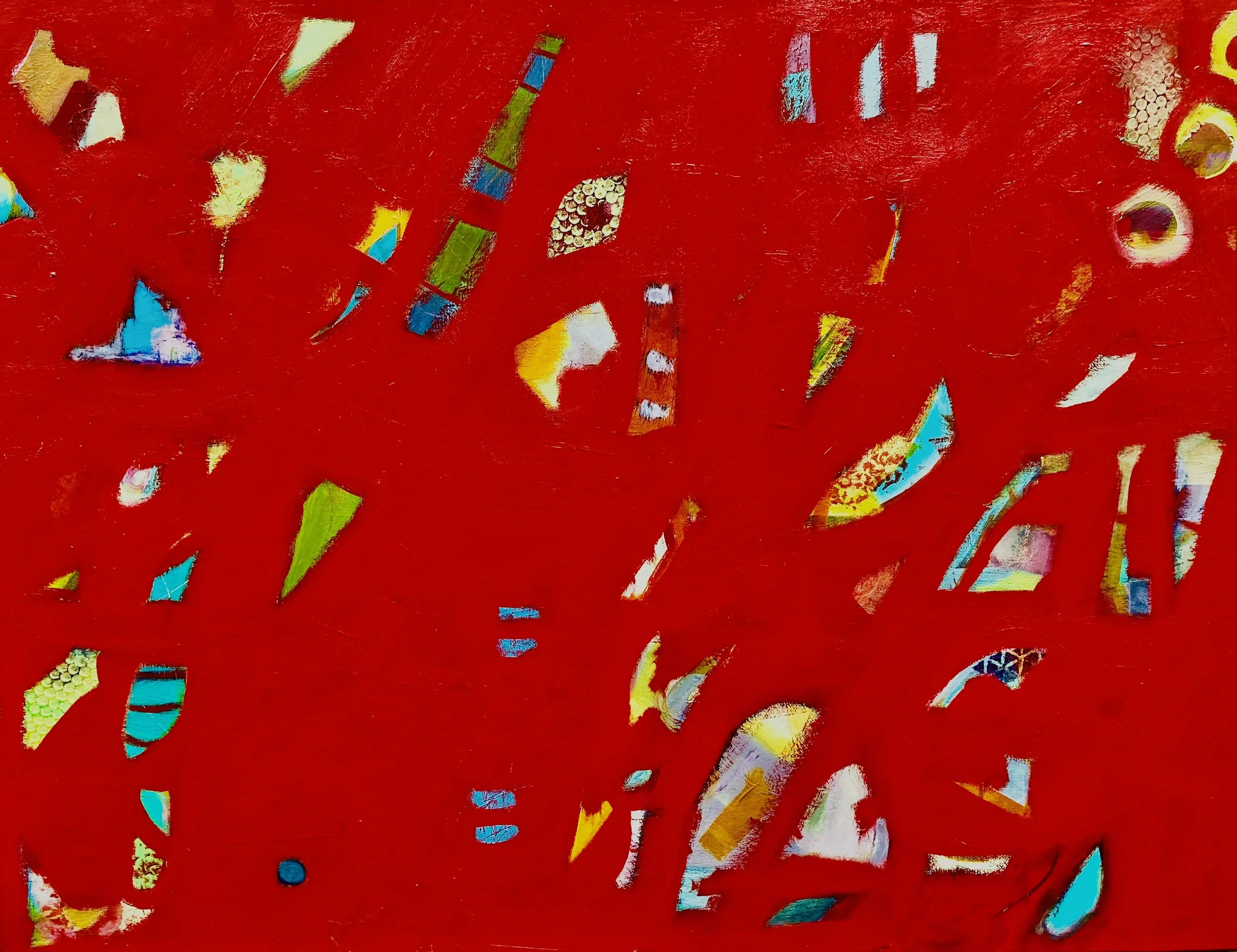 Cat Got Your Tongue? mixed media on gallery-wrapped canvas 23.5 X 31.5" $250.00