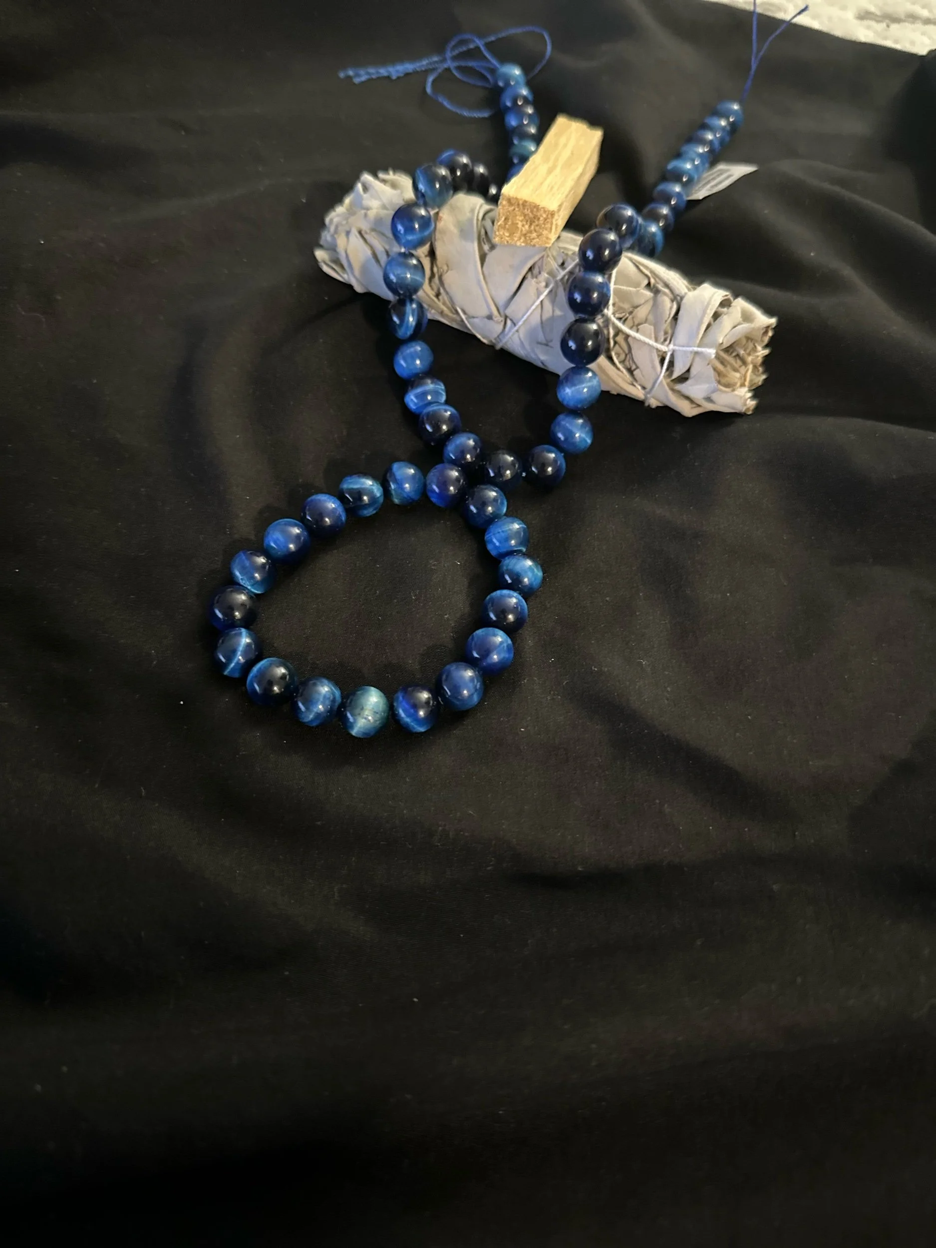 šļø Third Sight Bracelet (Blue Tigerās Eye)