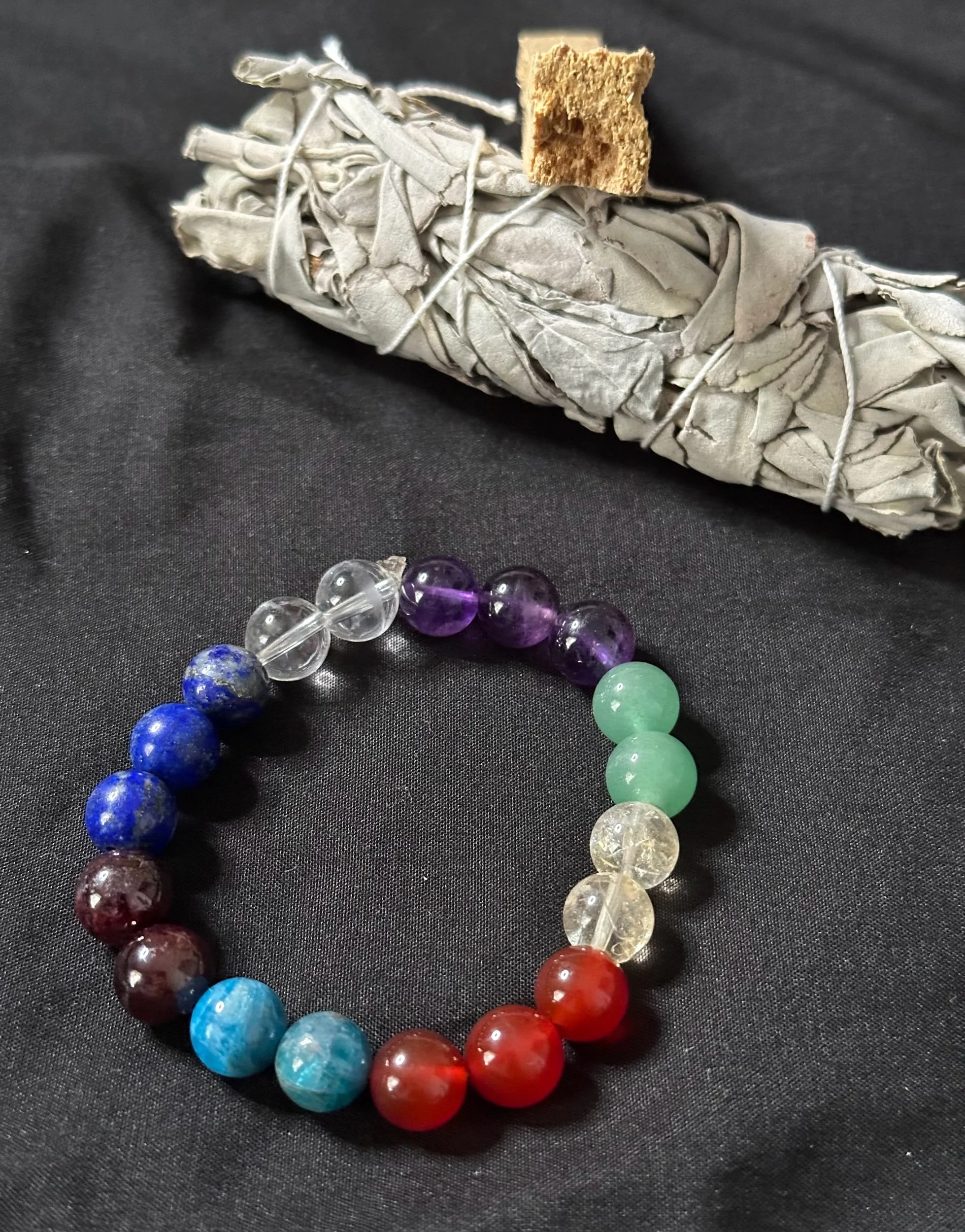 🌈 Chakra Glow Bracelet (7-Stone