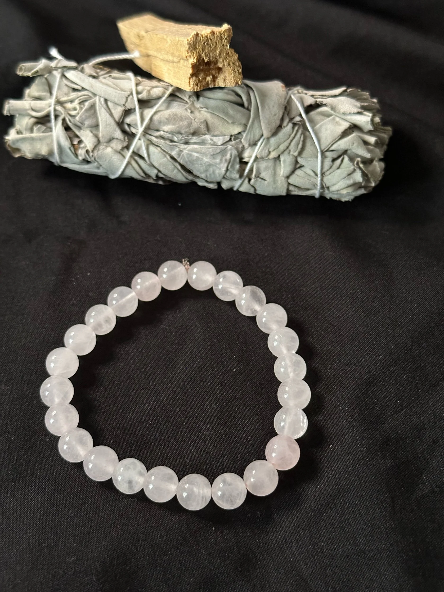 💕 Open Heart Love Bracelet (Rose Quartz)