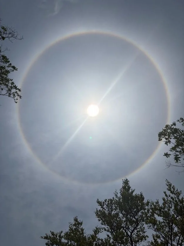 Sun rays in Belize Sky 